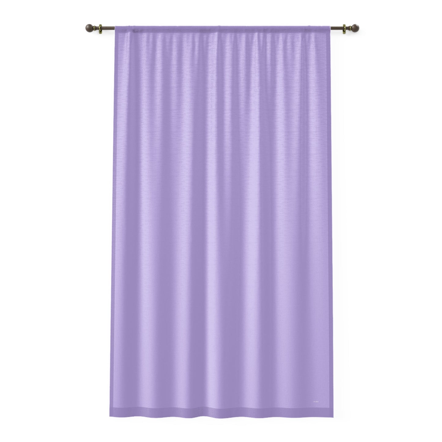 Lilac Simplicity single panel sheer curtain