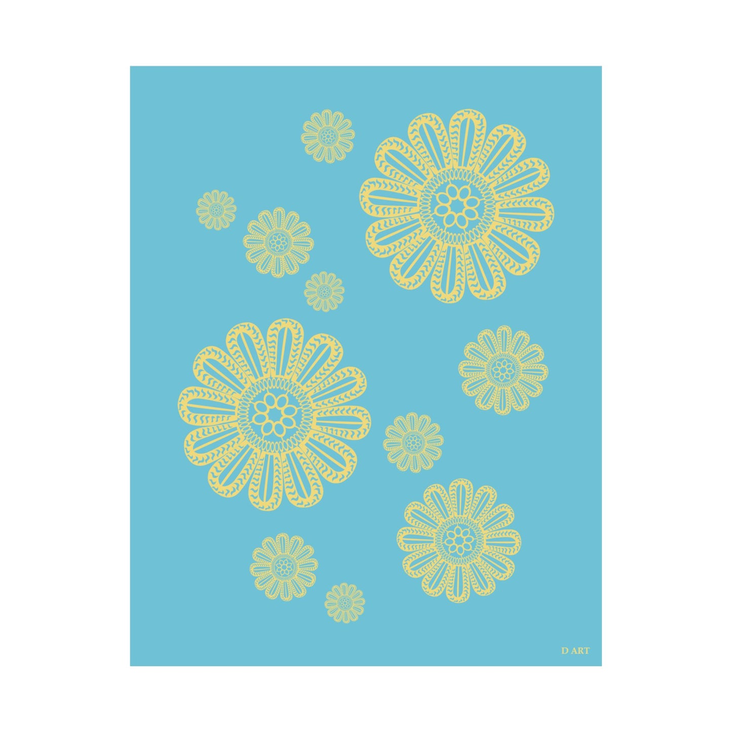 Turquoise Delight matte poster - D ART Studio