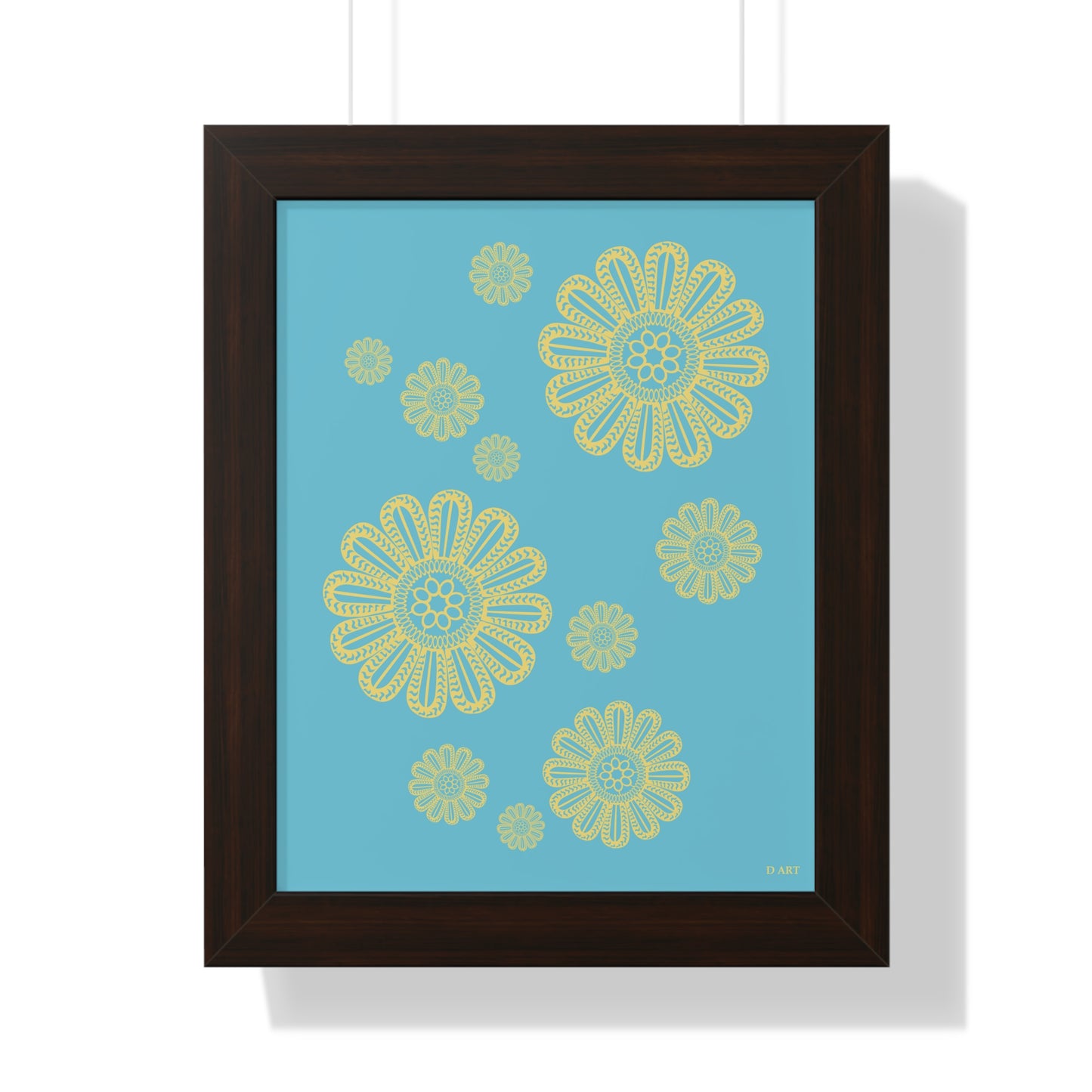 Turquoise Delight framed art