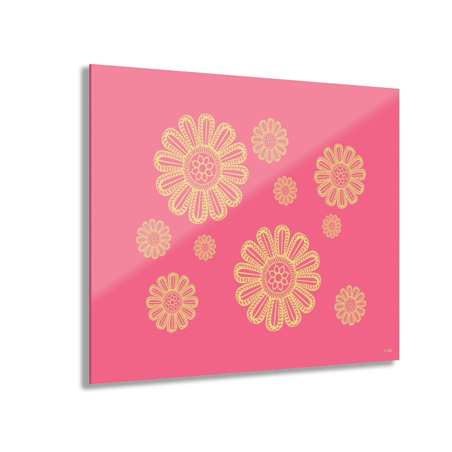 Pink Lemonade acrylic art - D ART Studio