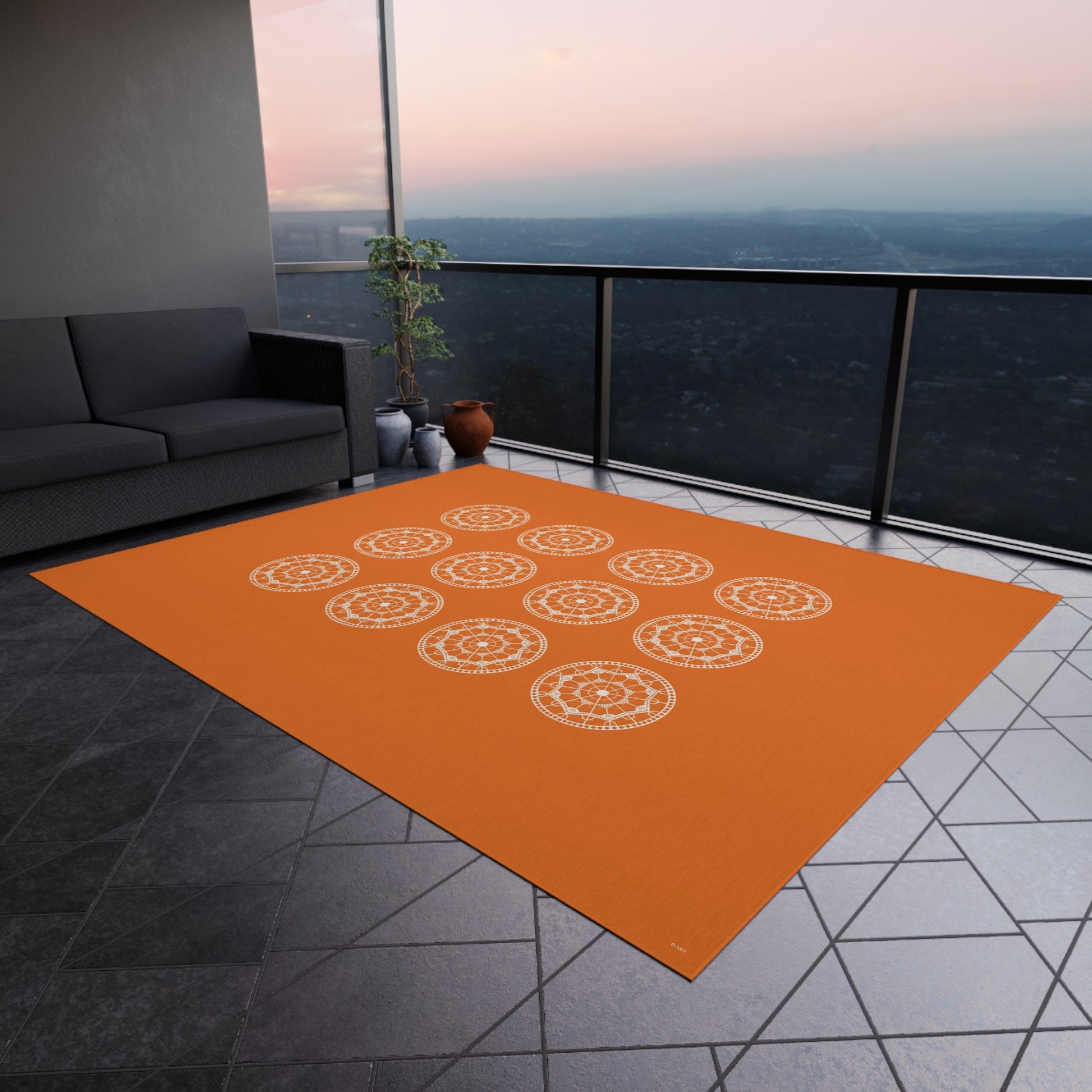 Sunset Blaze outdoor rug - D ART Studio