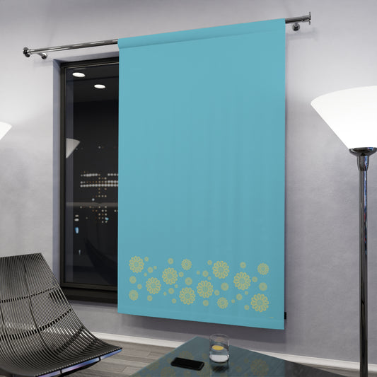 Turquoise Delight single panel blackout curtain