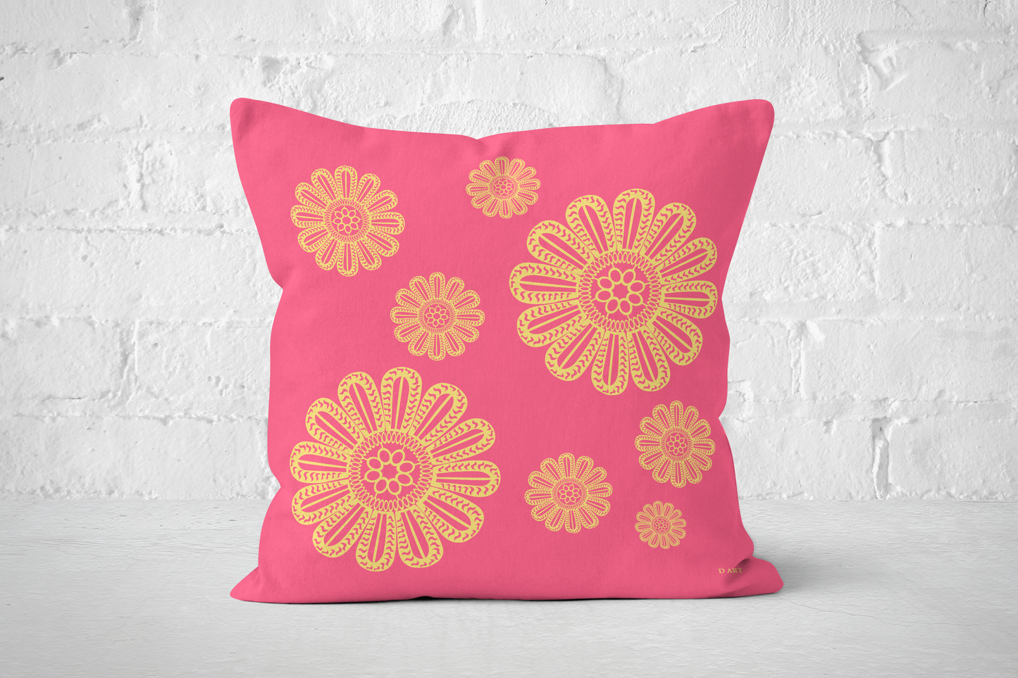 Pink Lemonade outdoor pillow