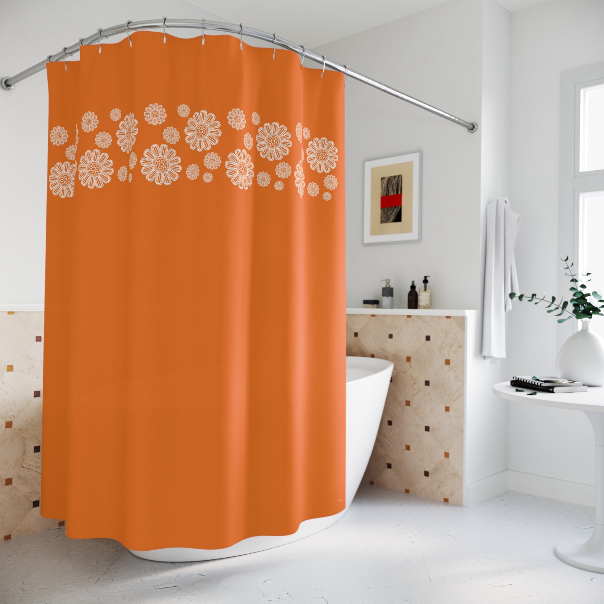 Sundown Glow shower curtain - D ART Studio