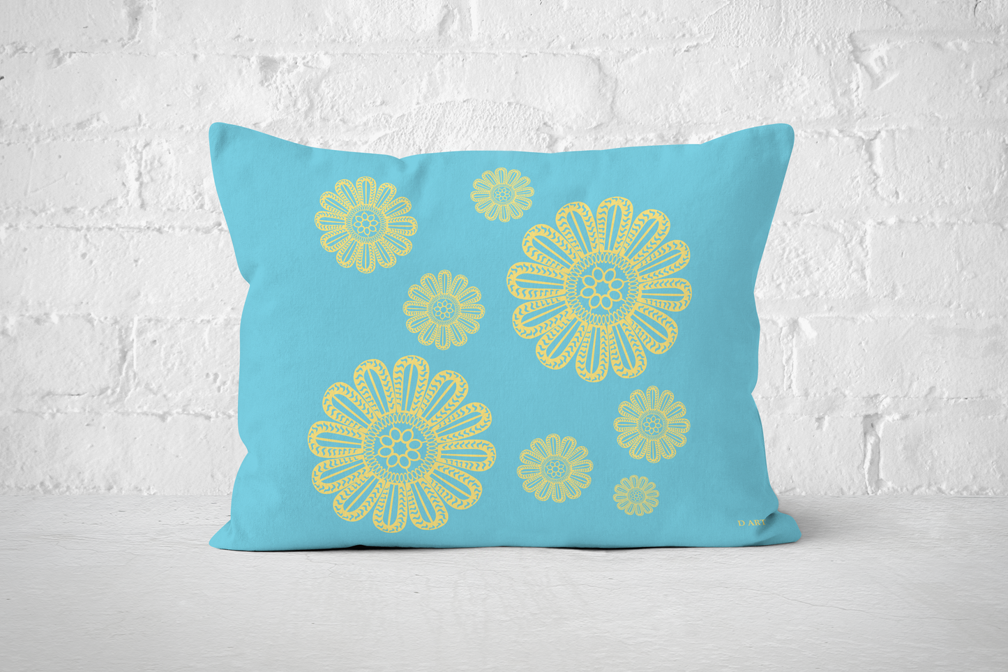 Turquoise Delight outdoor pillow - D ART Studio