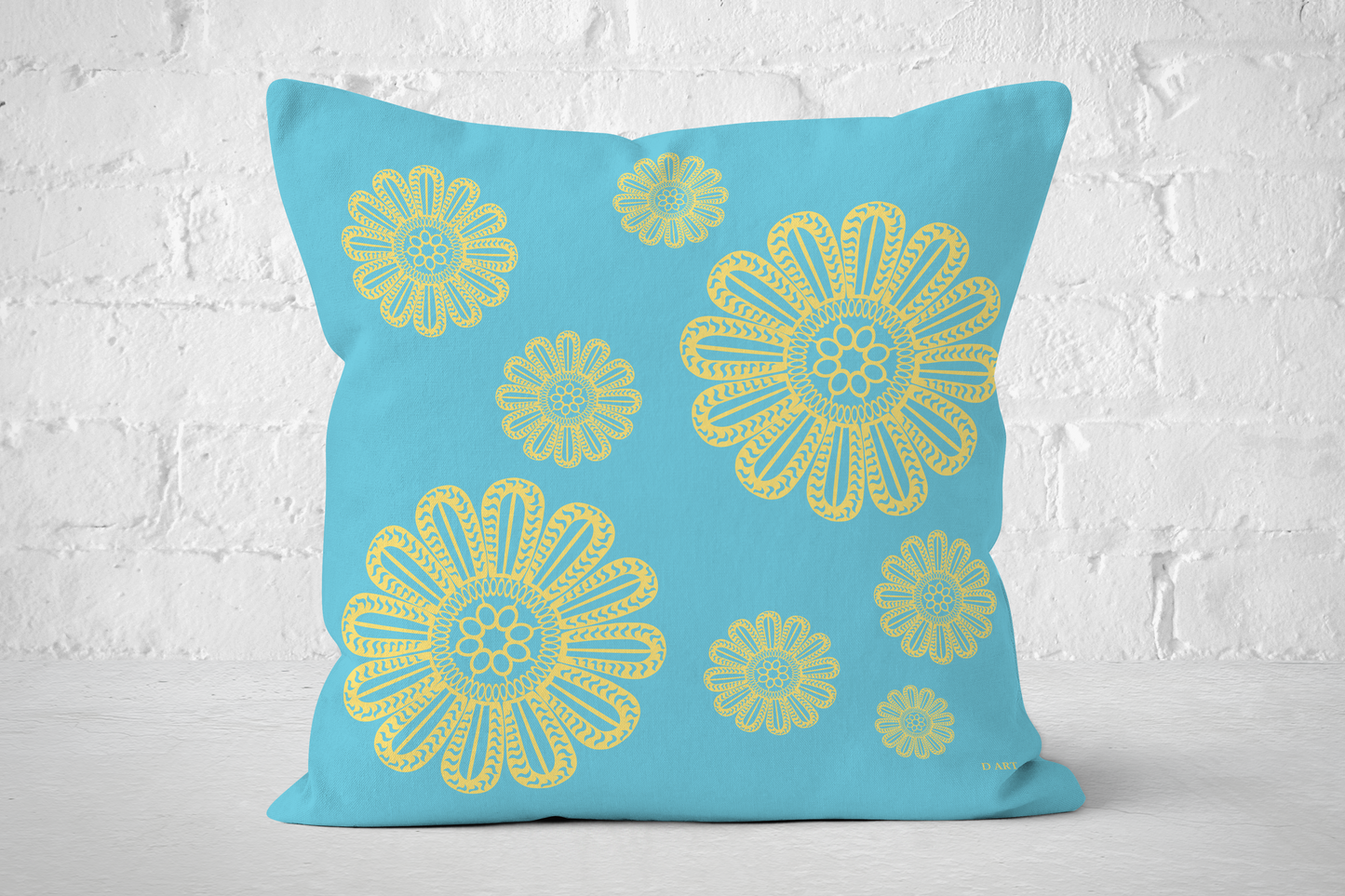 Turquoise Delight outdoor pillow - D ART Studio