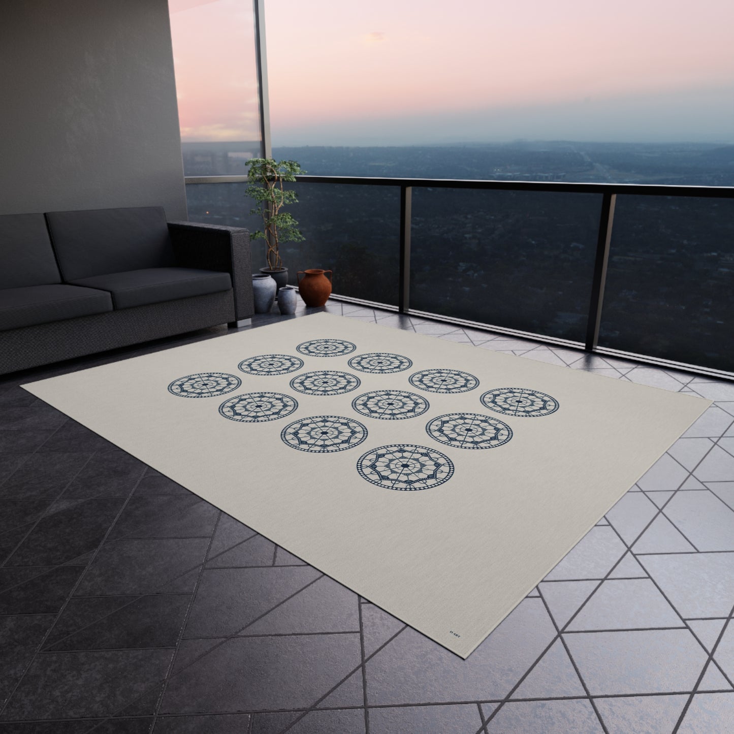 Midnight Dune outdoor rug