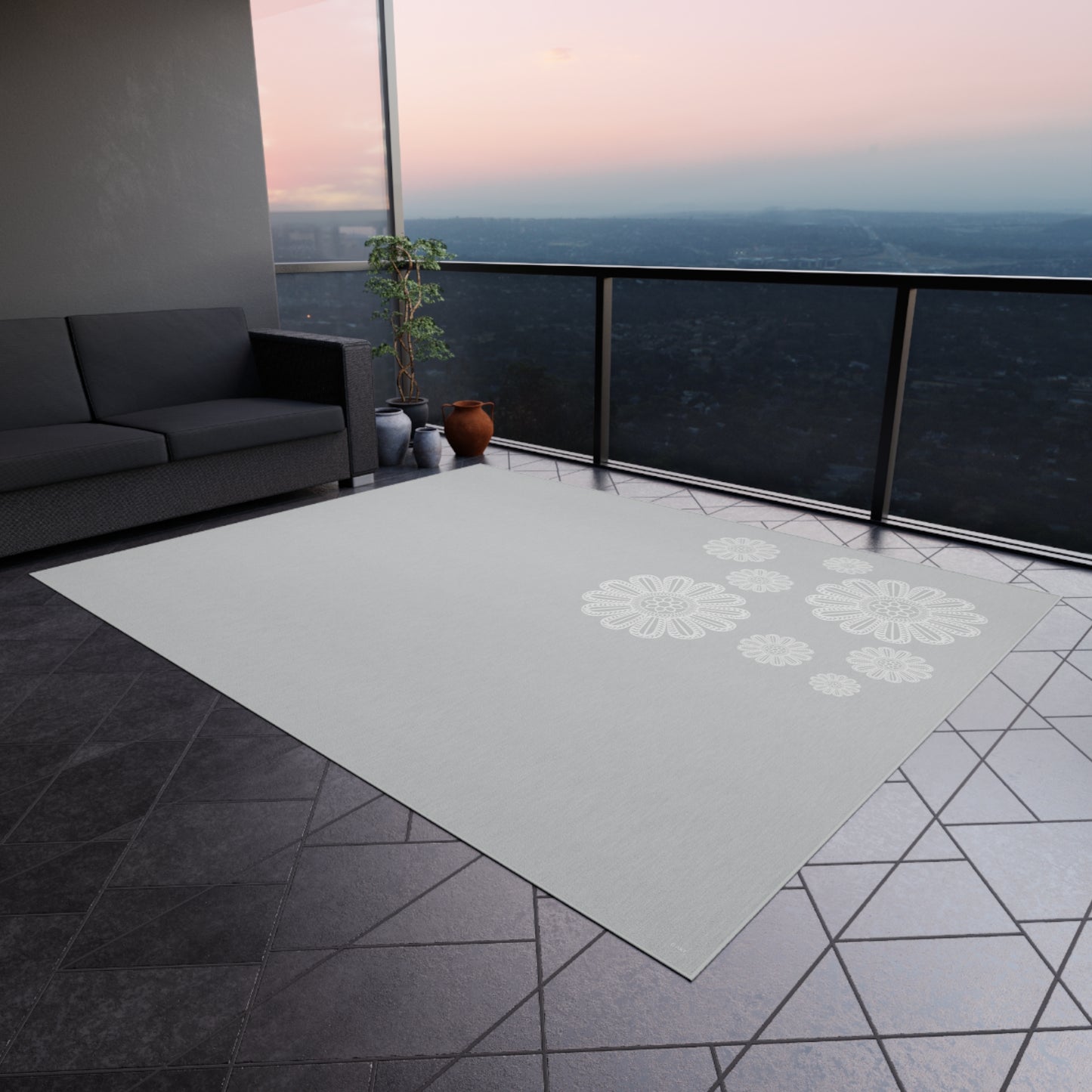 Cloud Veil outdoor rug