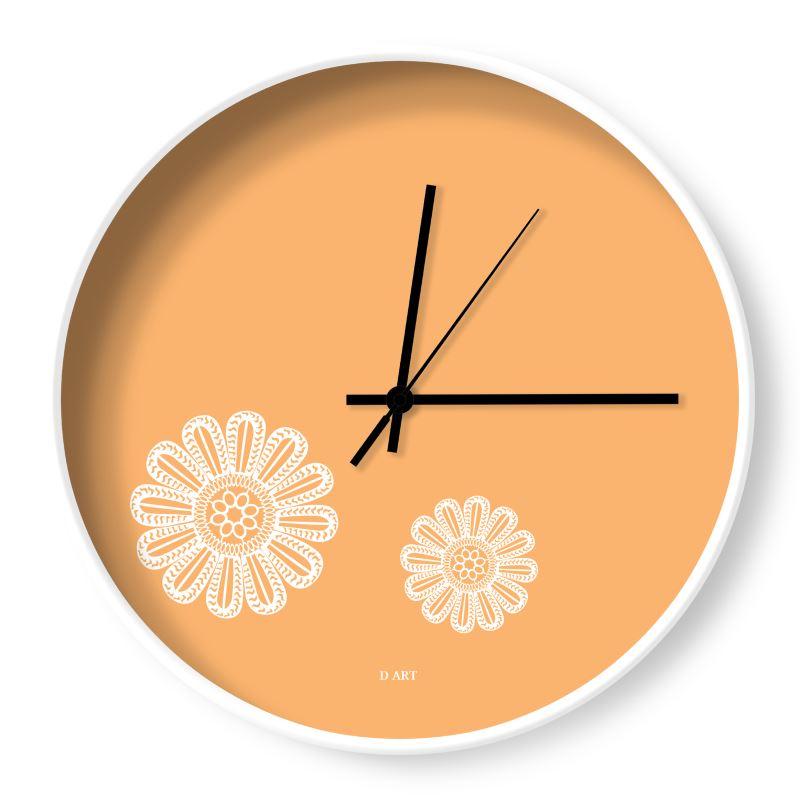 Peachy Sunset wall clock - D ART Studio