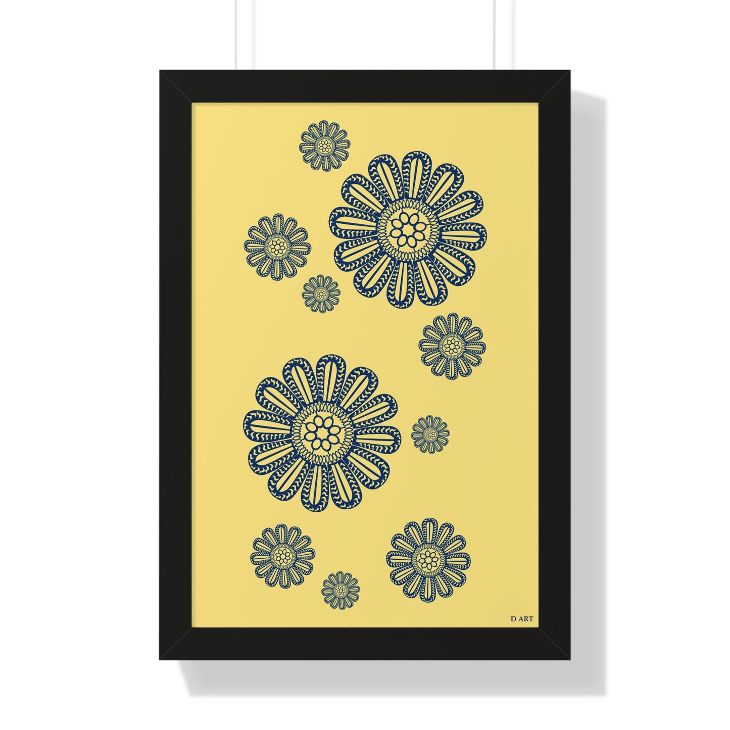 Sunlit Navy framed art - D ART Studio