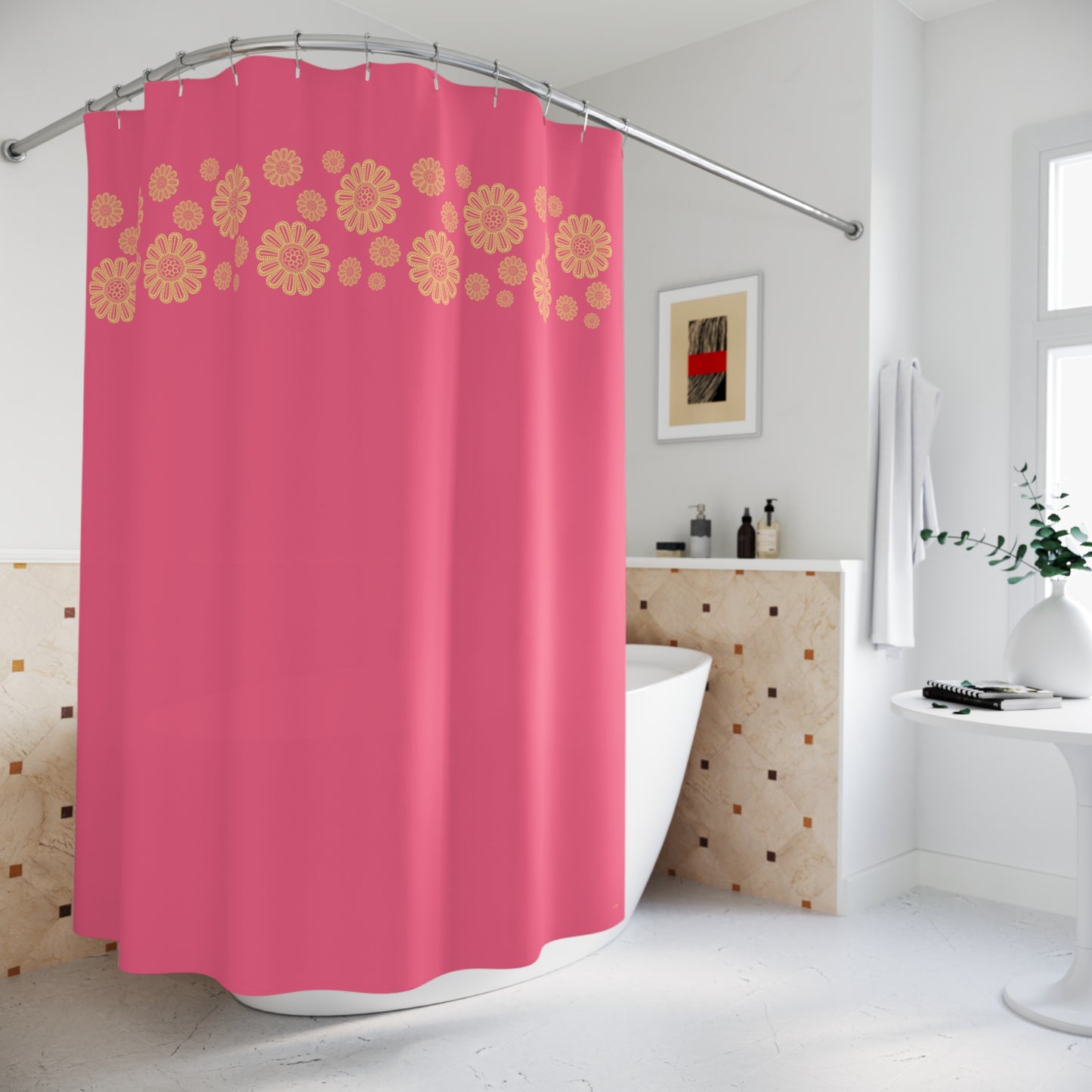 Pink Lemonade shower curtain - D ART Studio