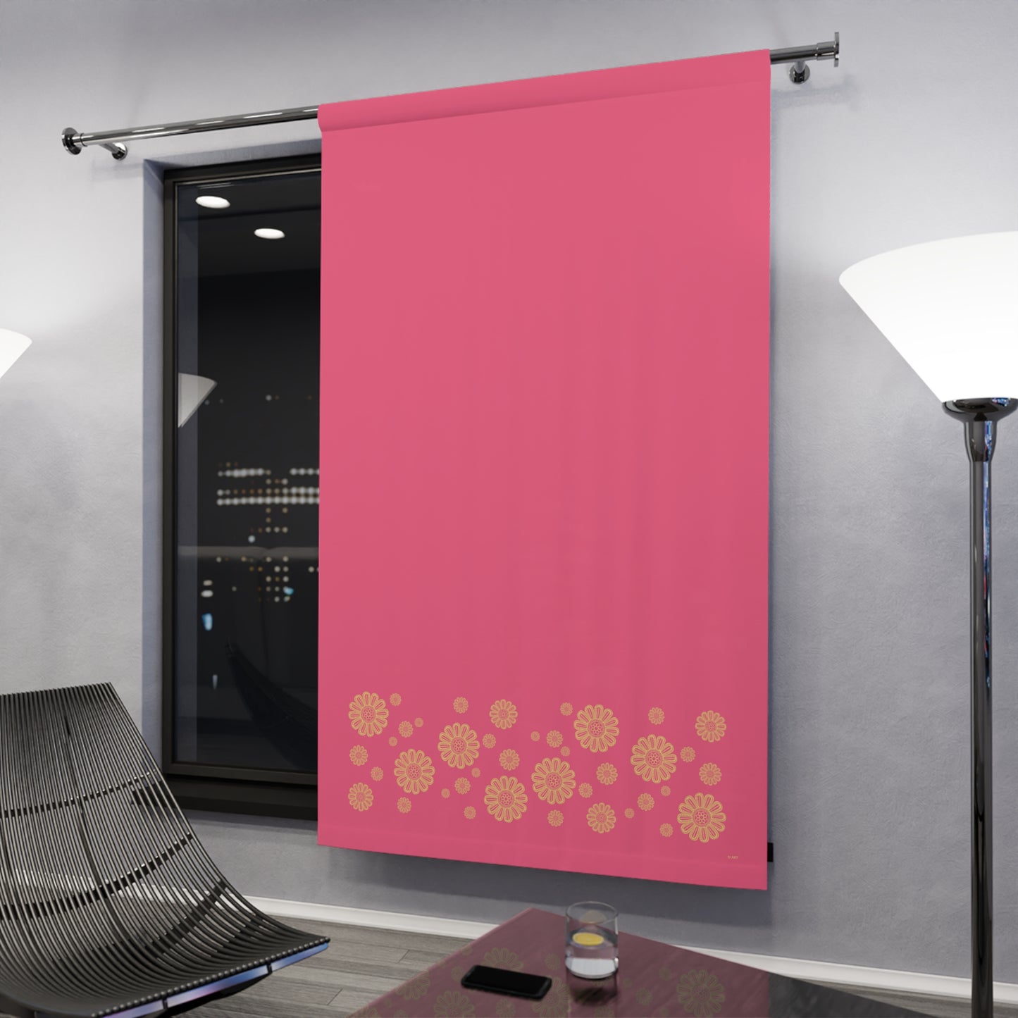 Pink Lemonade single panel blackout curtain