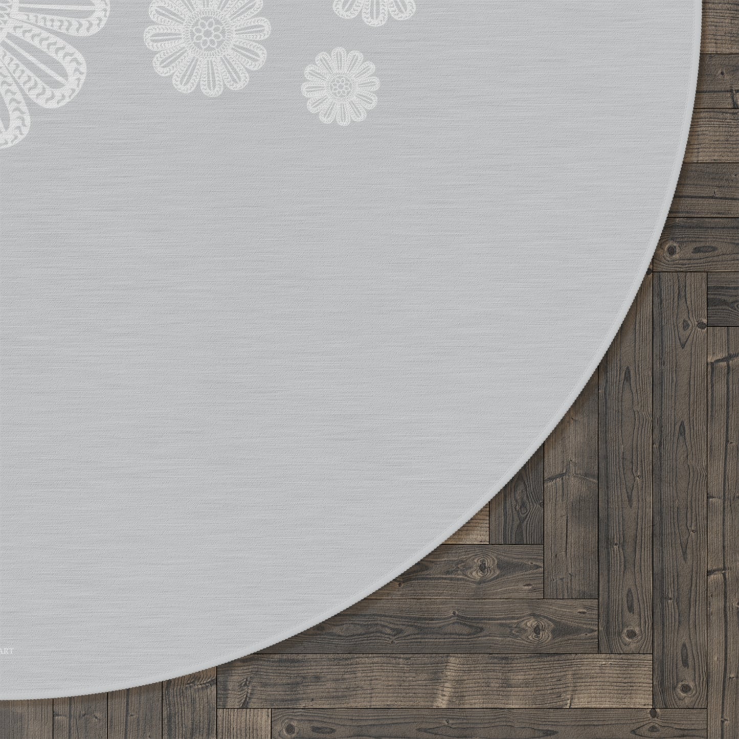 Cloud Veil round area rug - D ART Studio