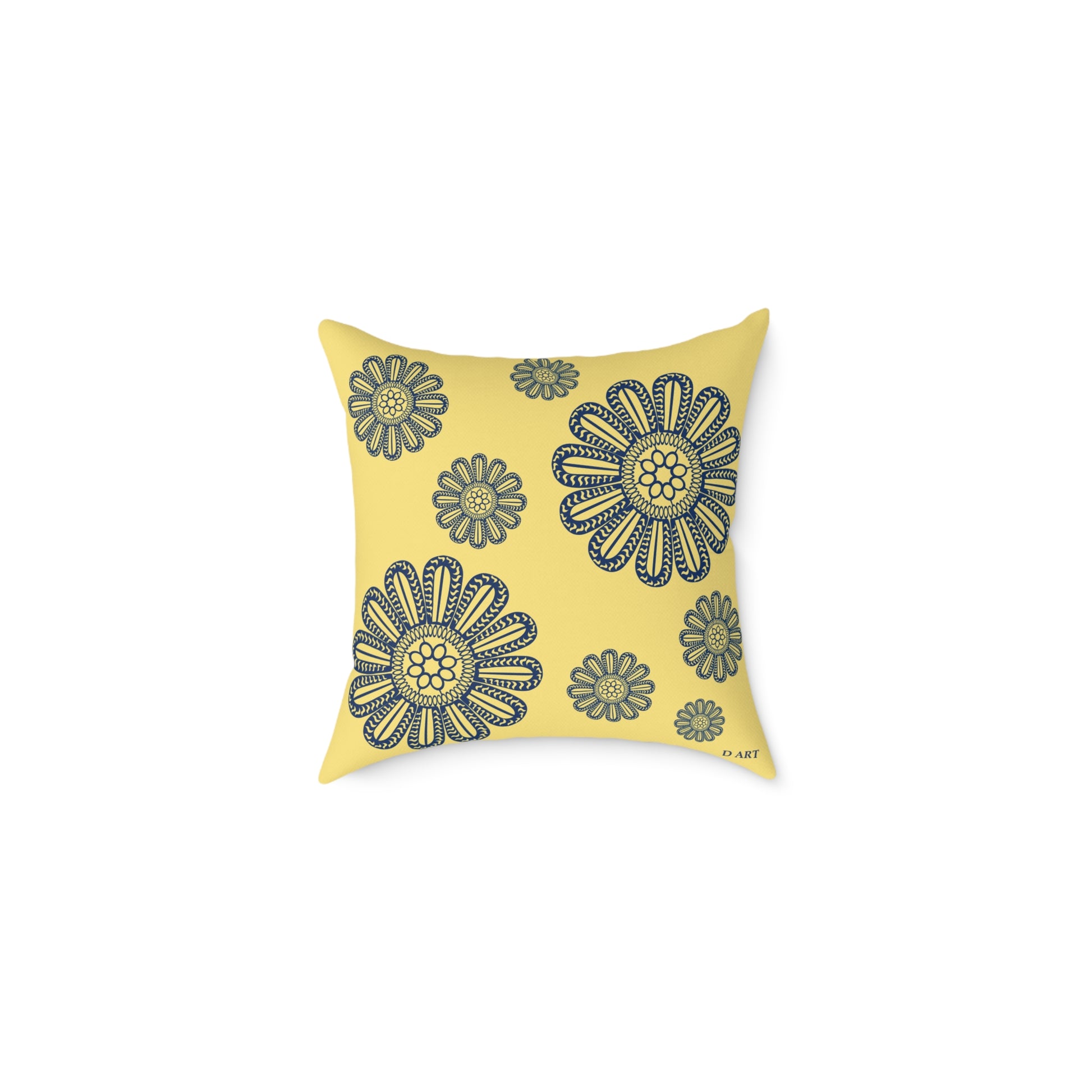 Sunlit Navy pillow - D ART Studio