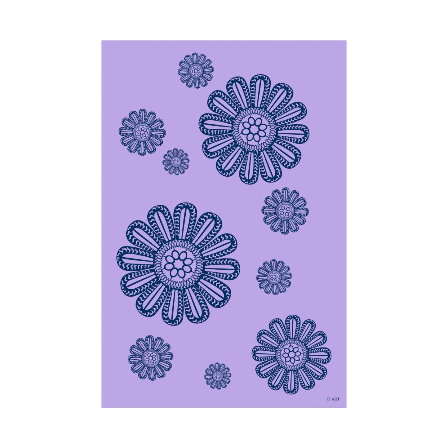 Dreamy Lilac matte poster - D ART Studio