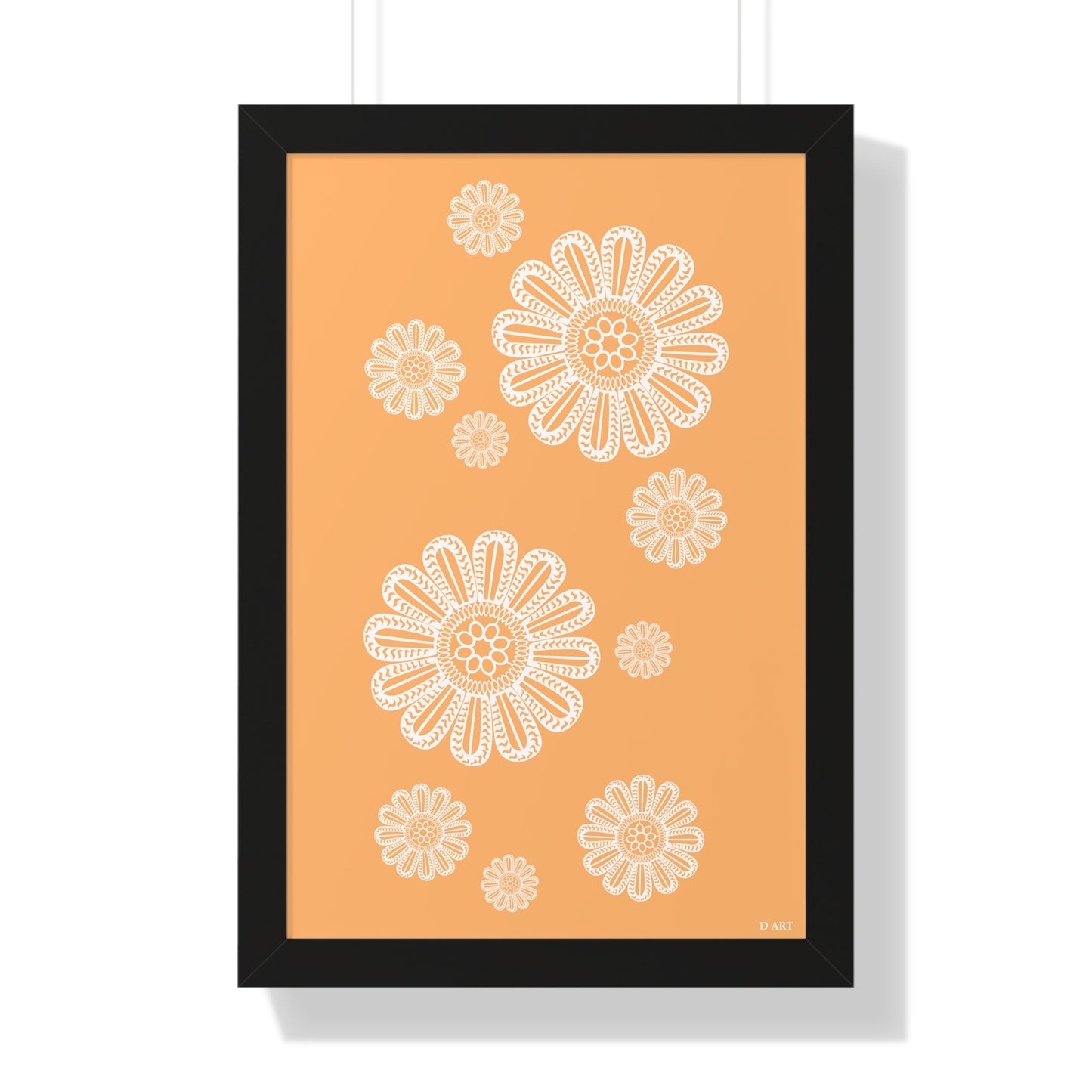 Peachy Sunset framed art