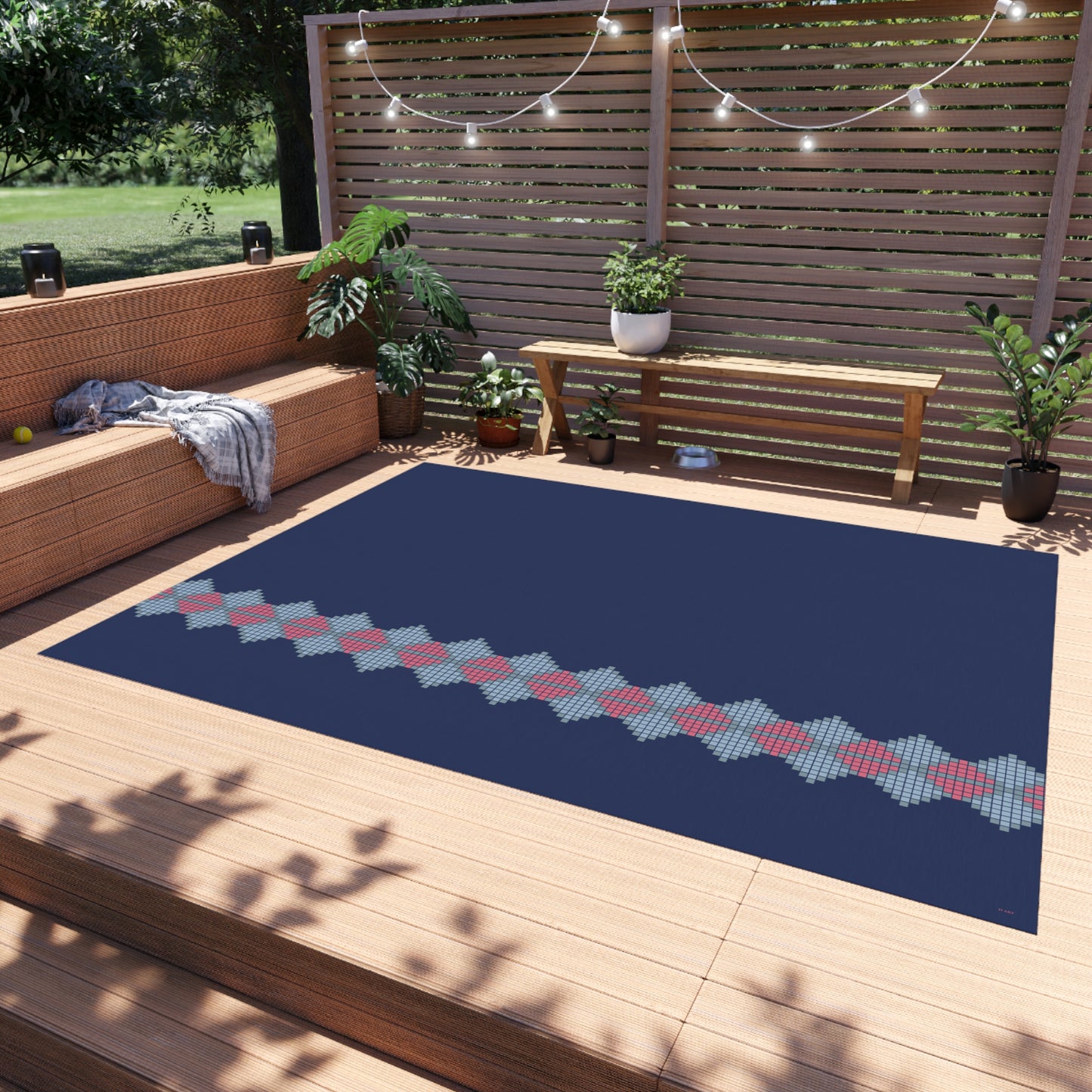 Blush Tides outdoor rug