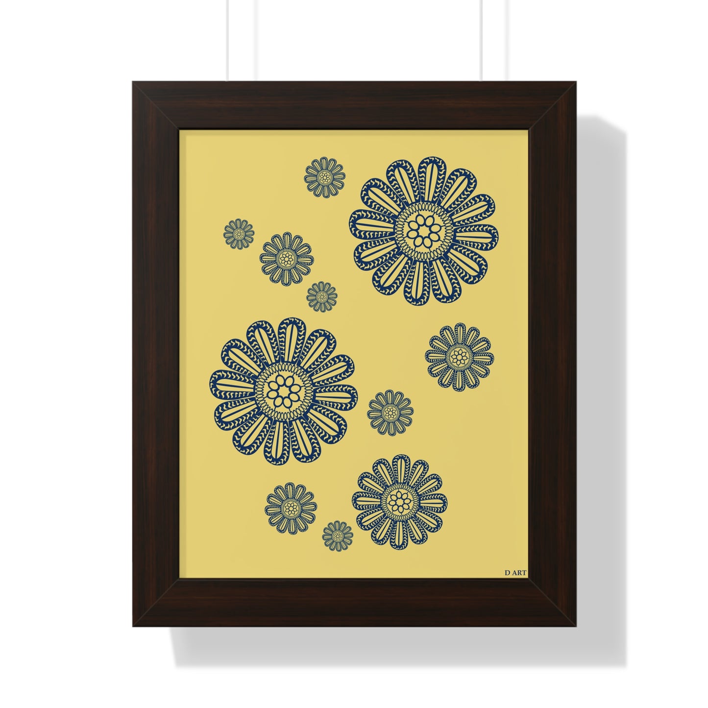 Sunlit Navy framed art - D ART Studio