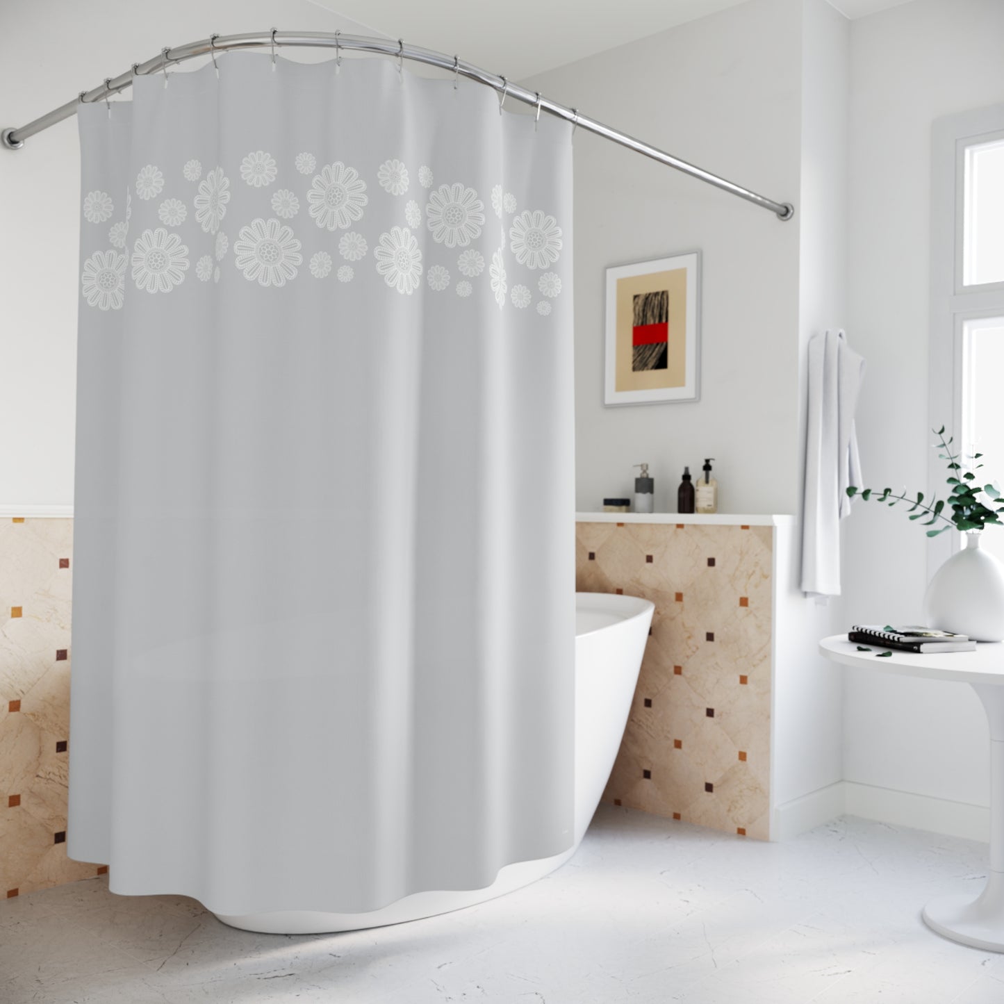 Cloud Veil shower curtain