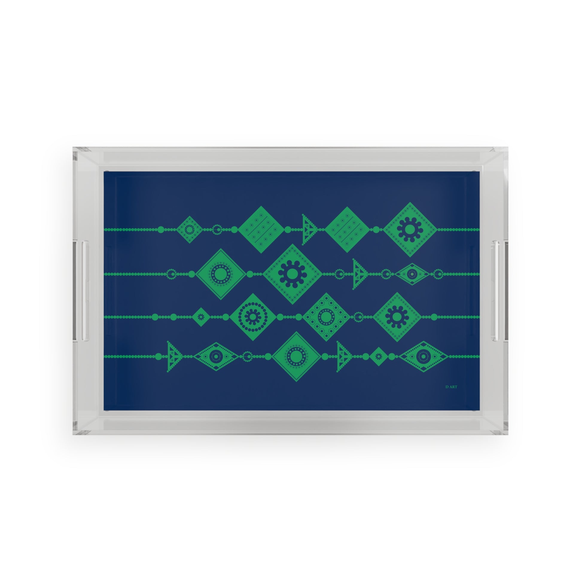 Emerald Nightfall acrylic tray - D ART Studio