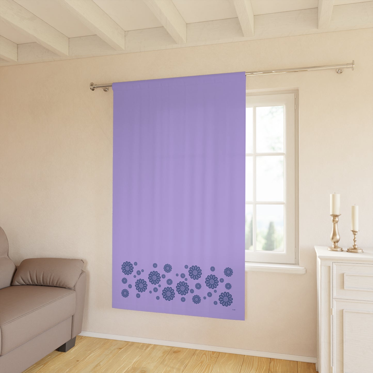 Dreamy Lilac single panel blackout curtain