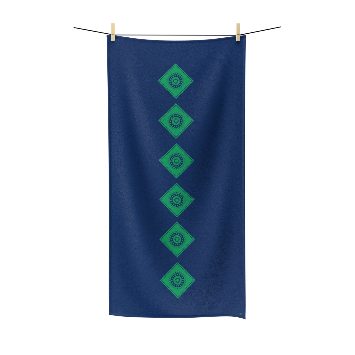 Emerald Nightfall bath towel