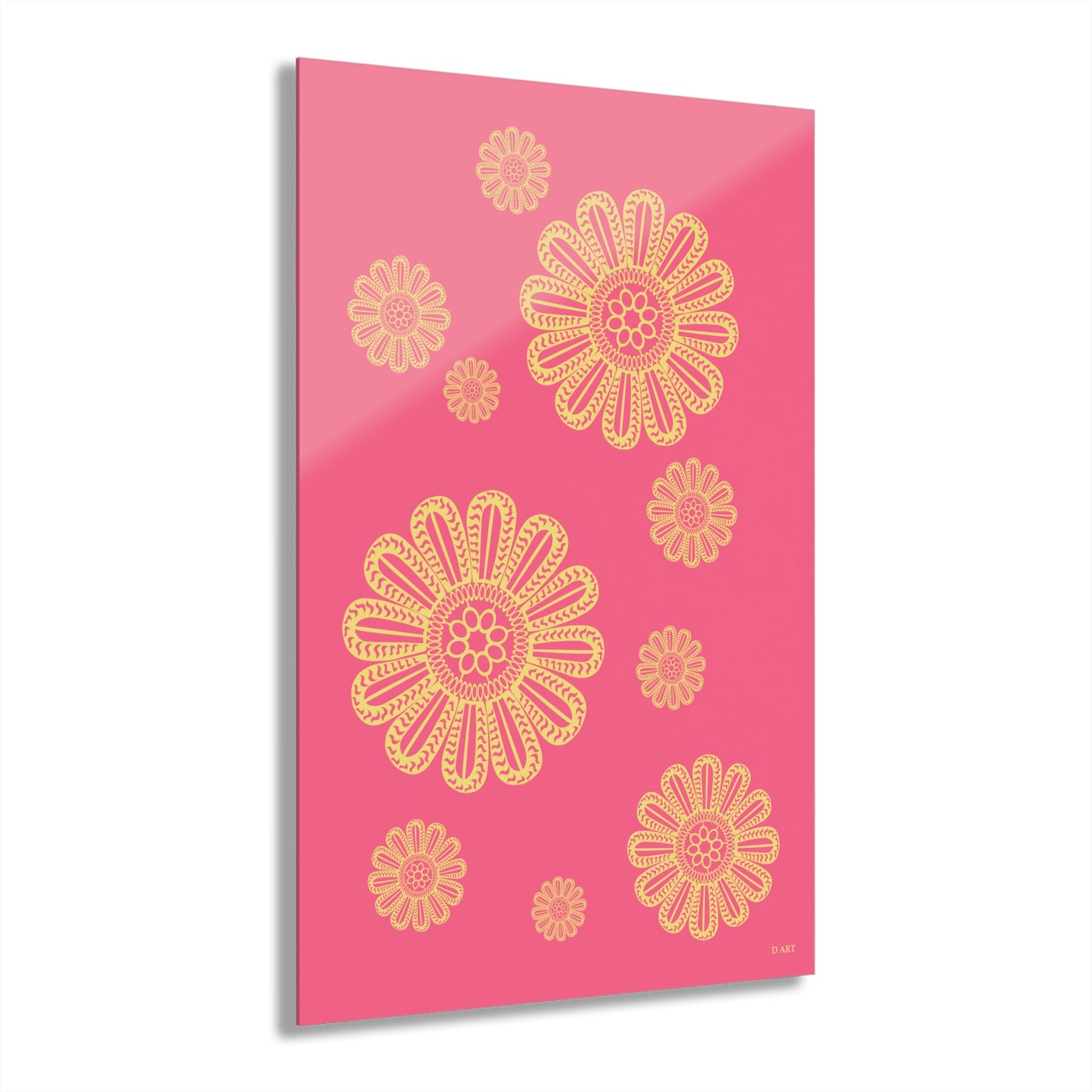 Pink Lemonade acrylic art - D ART Studio