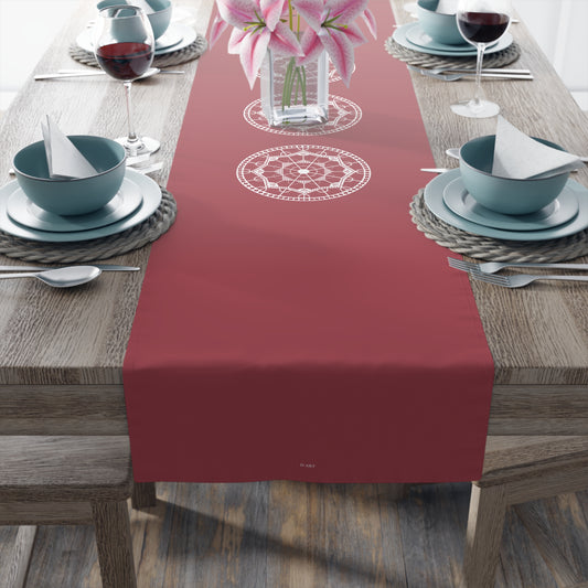 Clay and Cloud table runner