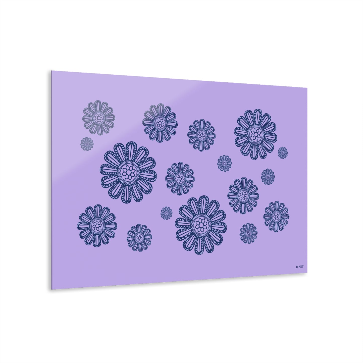 Dreamy Lilac acrylic art - D ART Studio