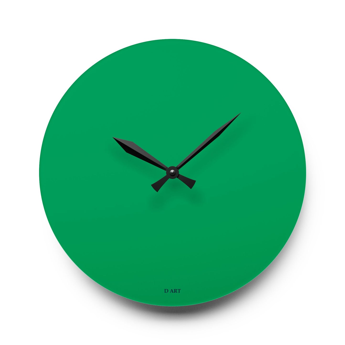 Green Simplicity wall clock