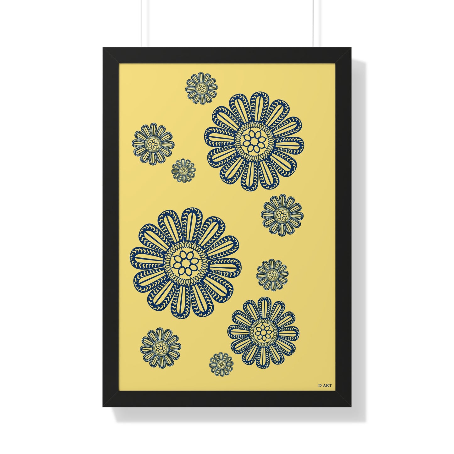 Sunlit Navy framed art - D ART Studio