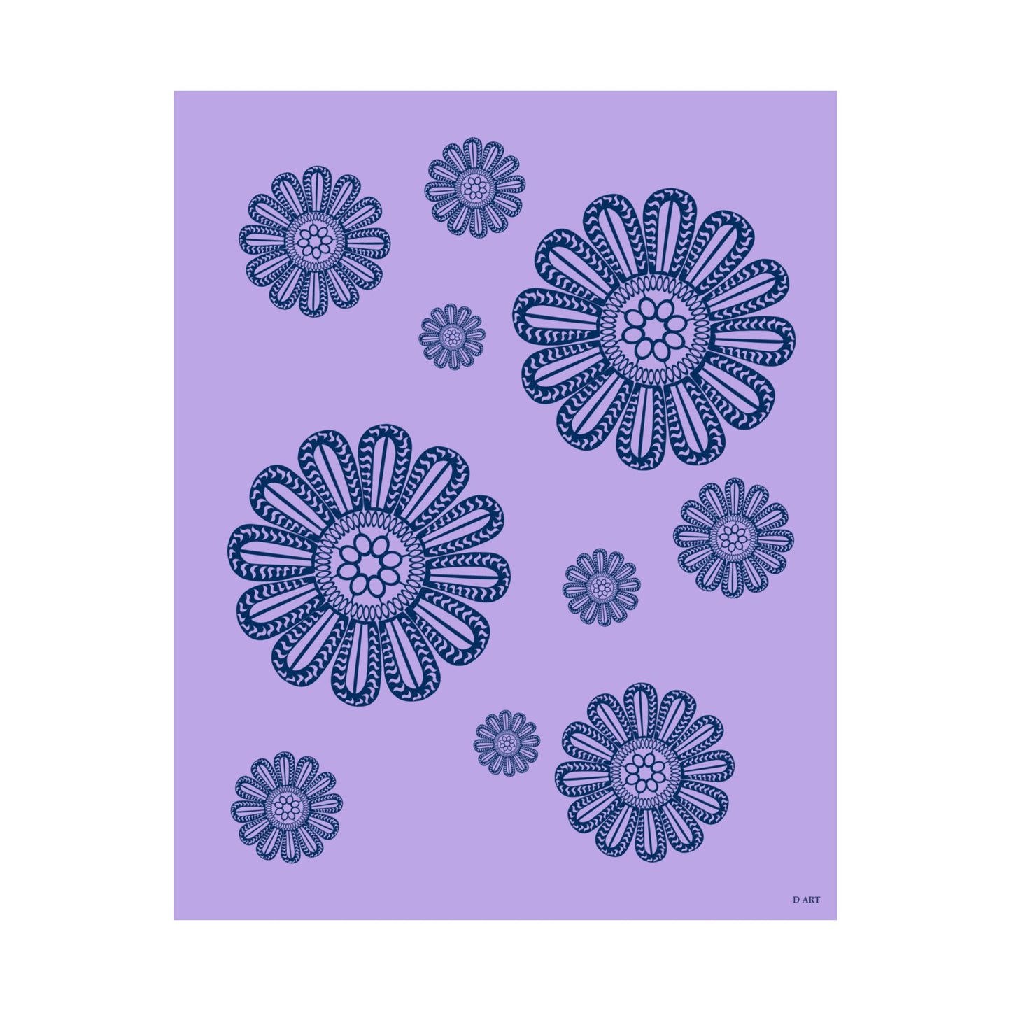 Dreamy Lilac matte poster - D ART Studio