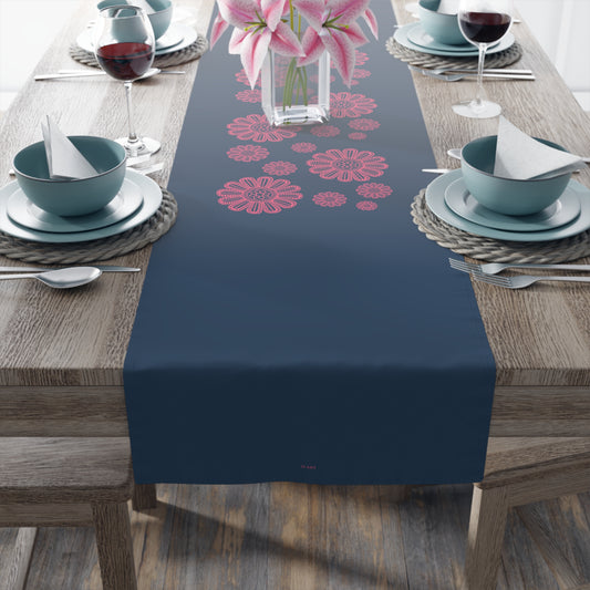 Midnight Blossoms table runner