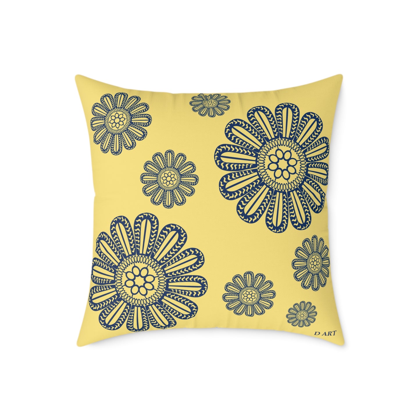 Sunlit Navy pillow - D ART Studio