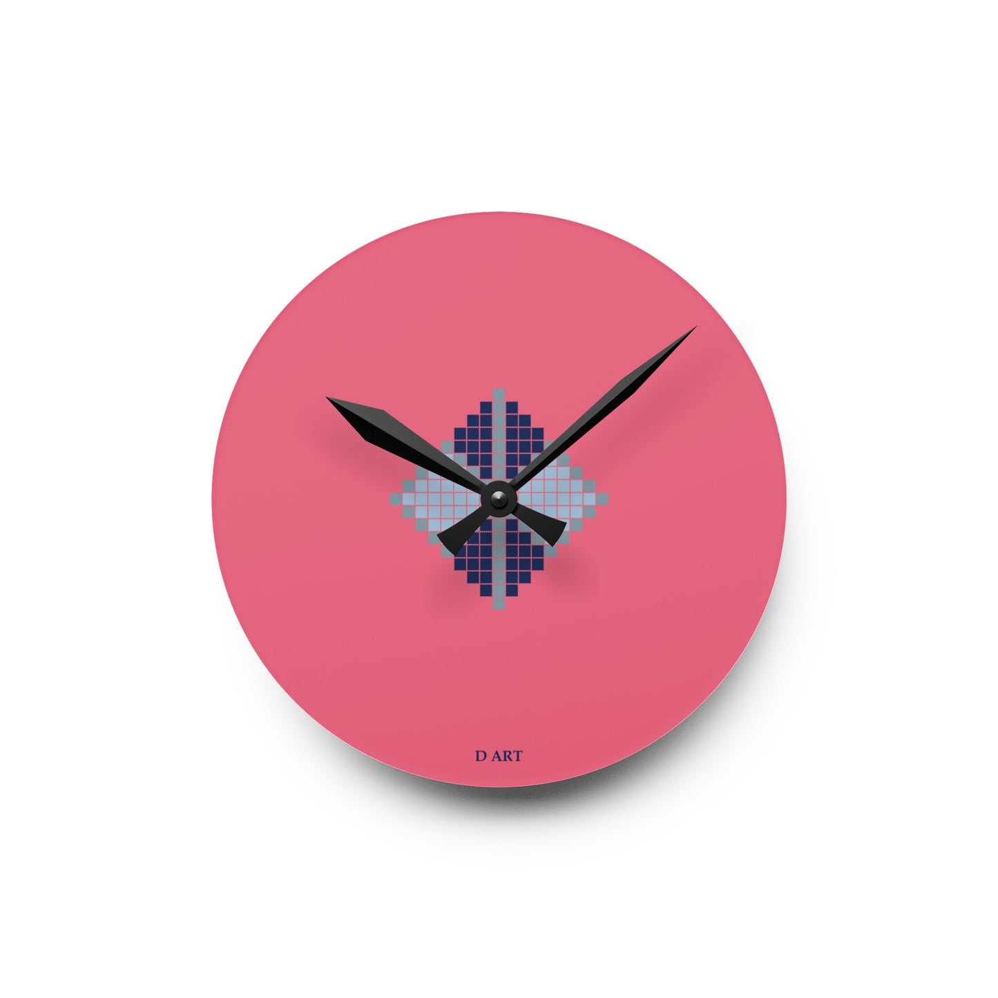 Pink Lagoon wall clock