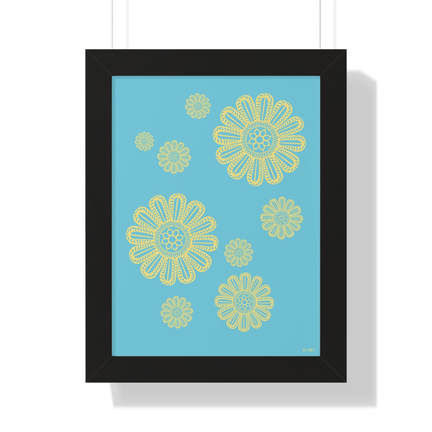 Turquoise Delight framed art