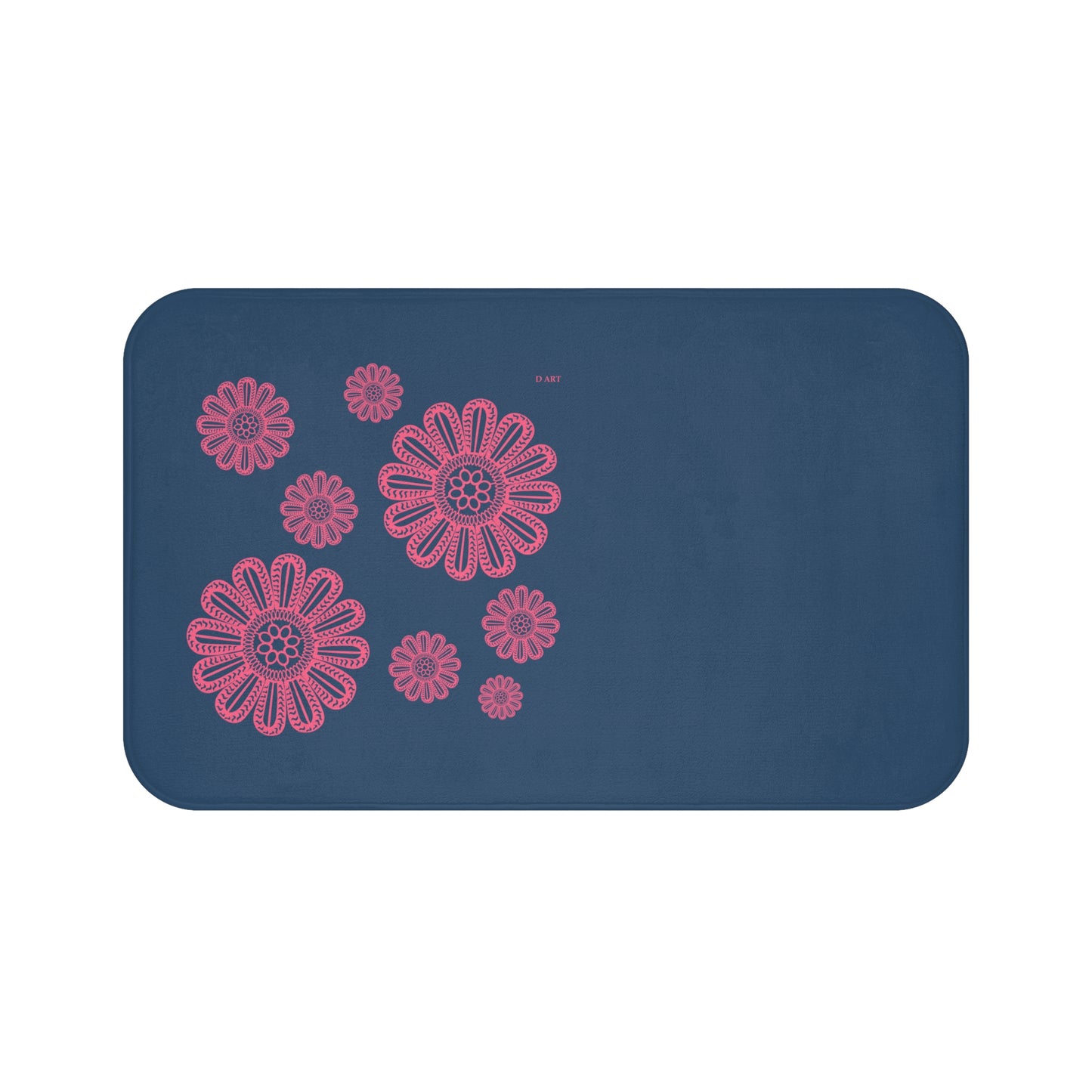 Midnight Blossoms bath mat