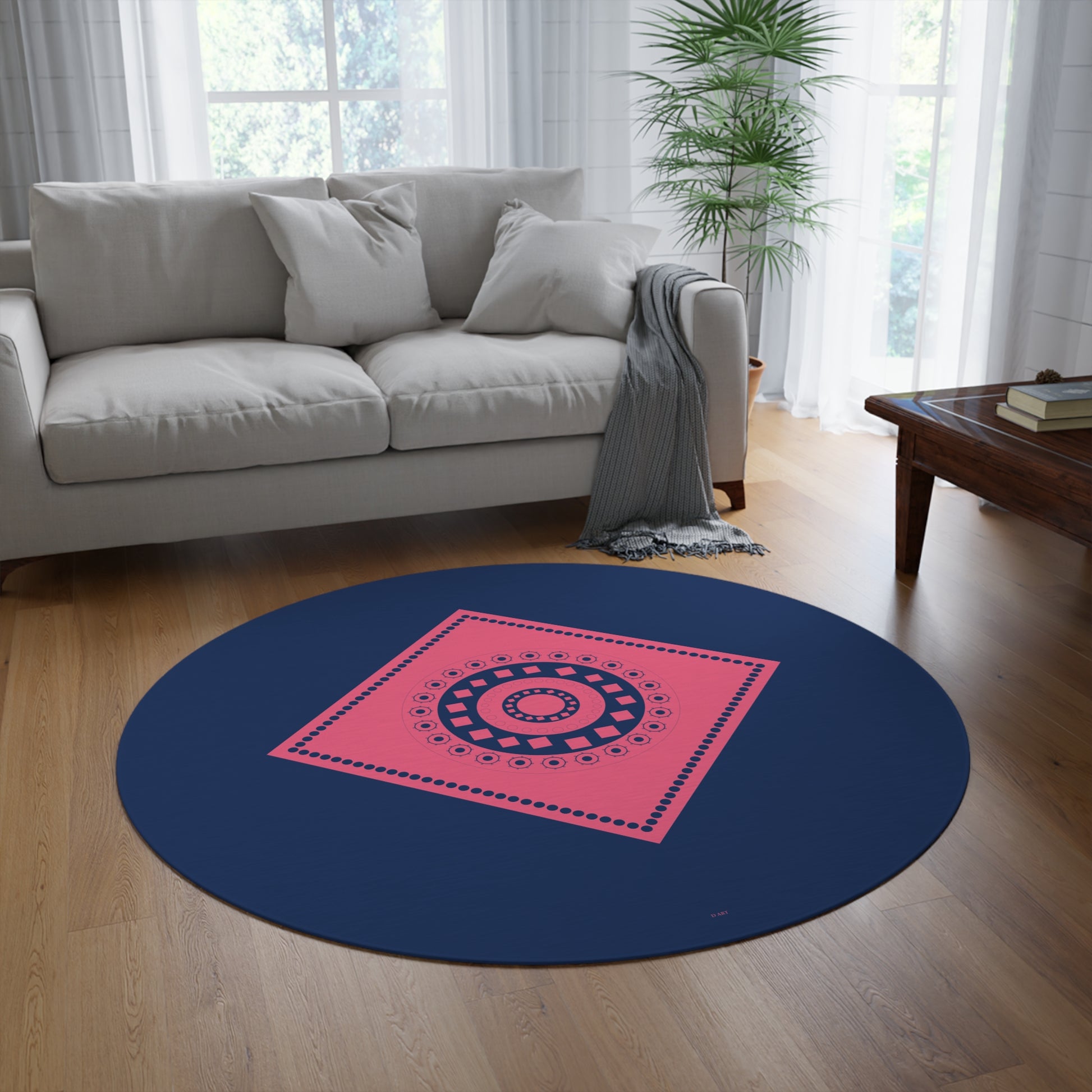 Rose Twilight round area rug - D ART Studio