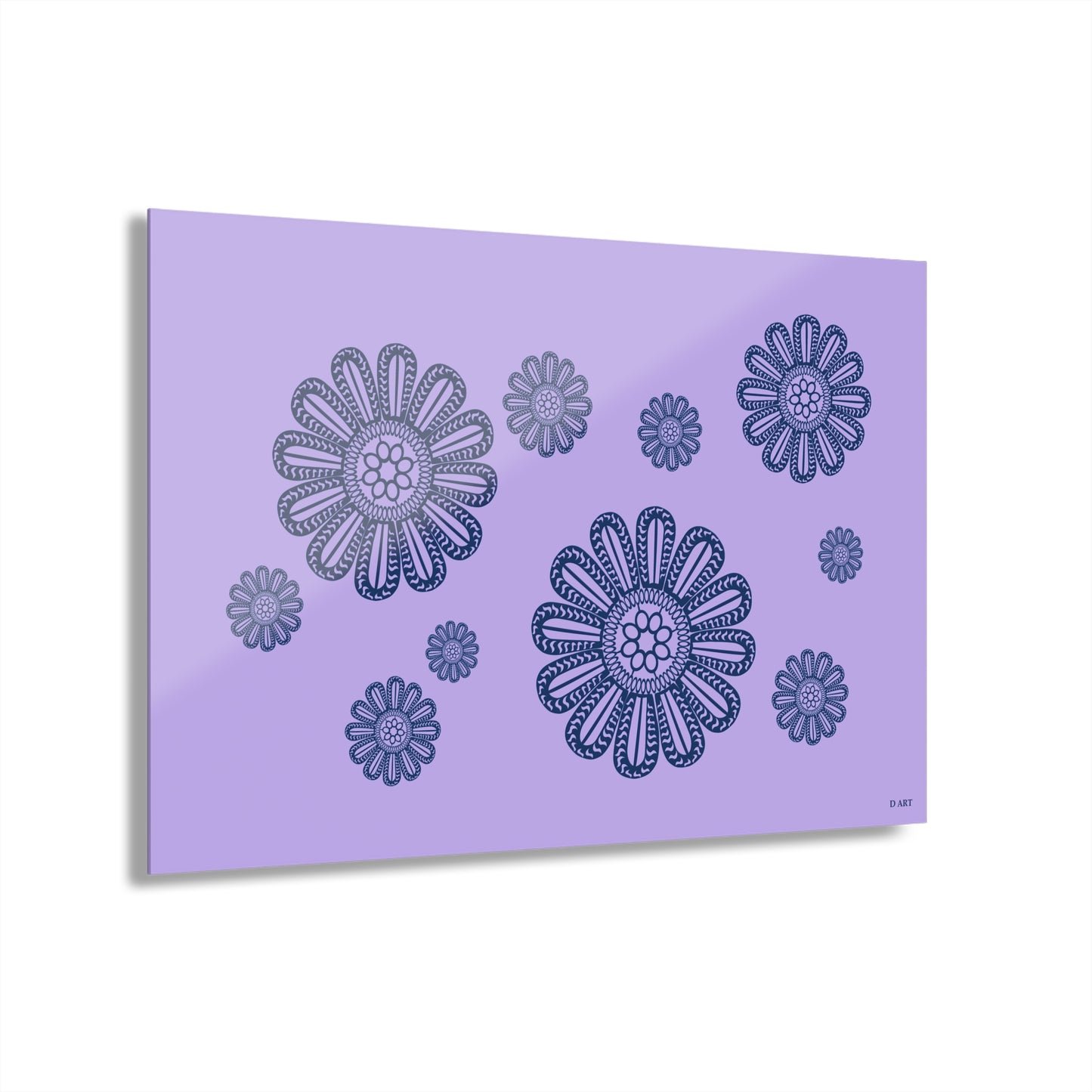 Dreamy Lilac acrylic art - D ART Studio