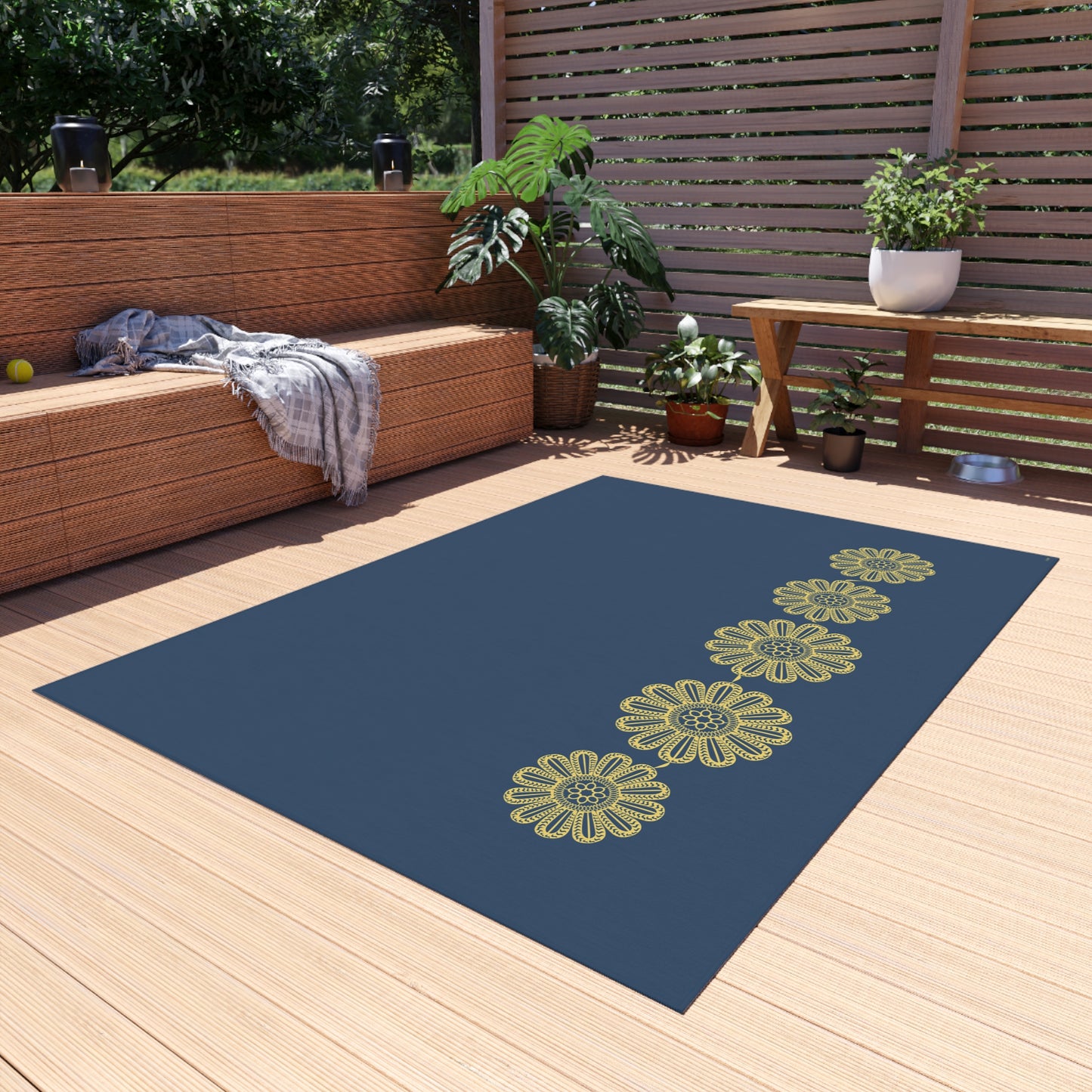 Sun on the String outdoor rug - D ART Studio