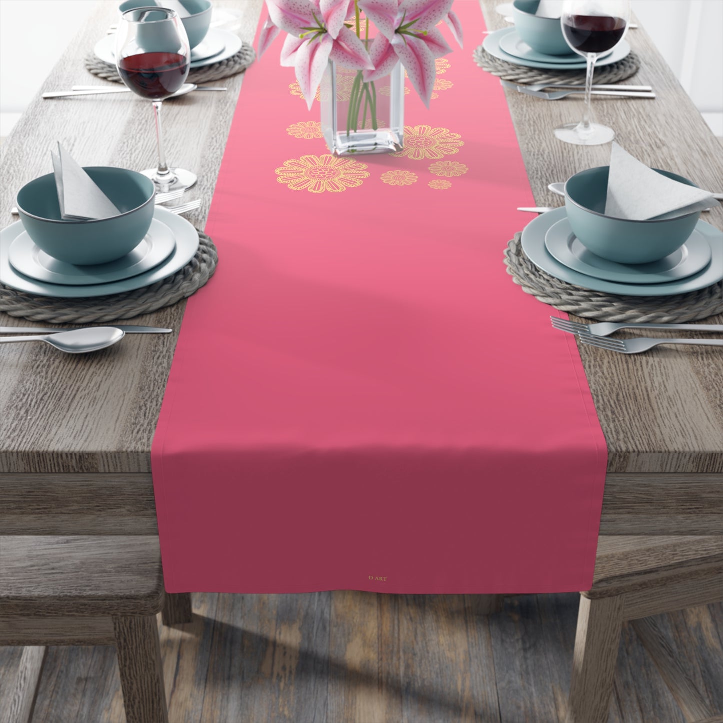 Pink Lemonade table runner