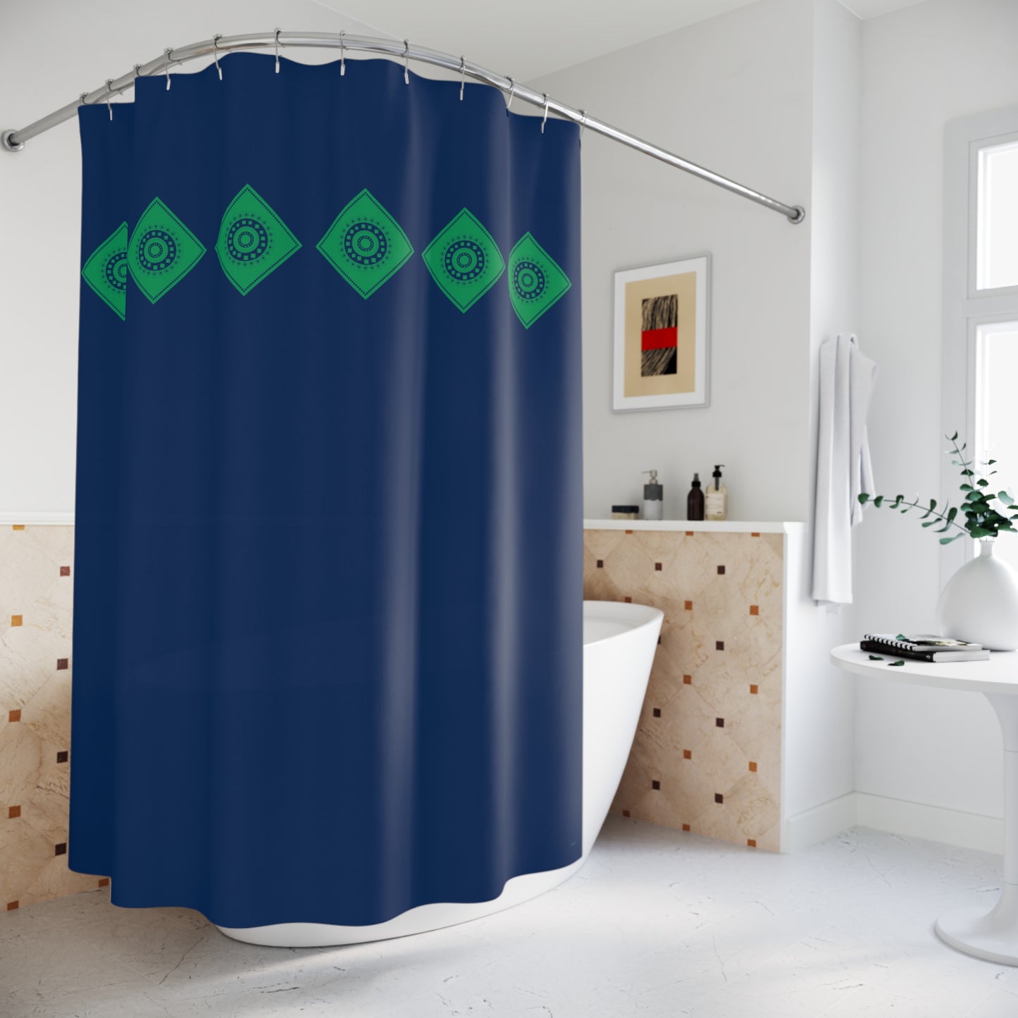 Emerald Nightfall shower curtain