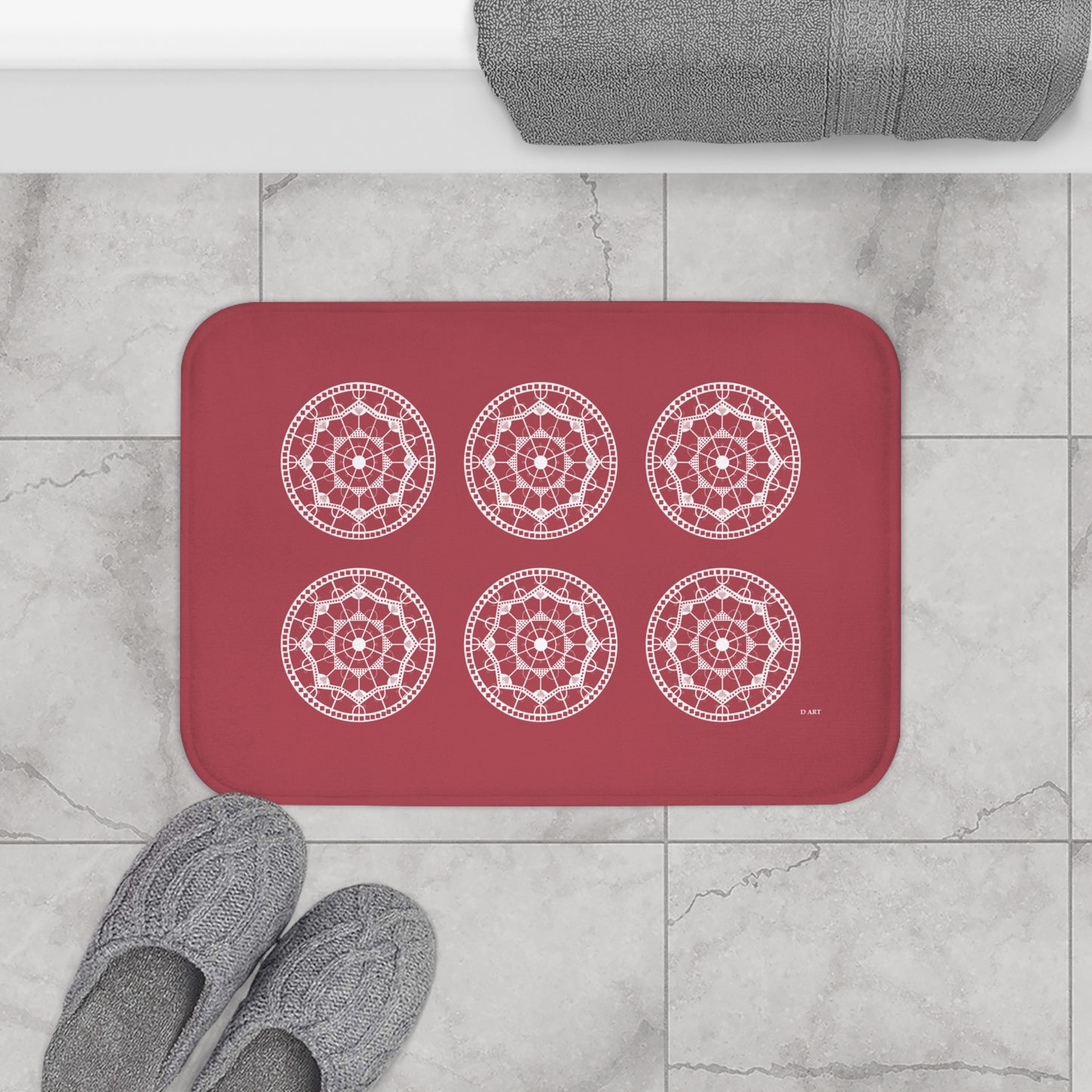 Clay and Cloud bath mat