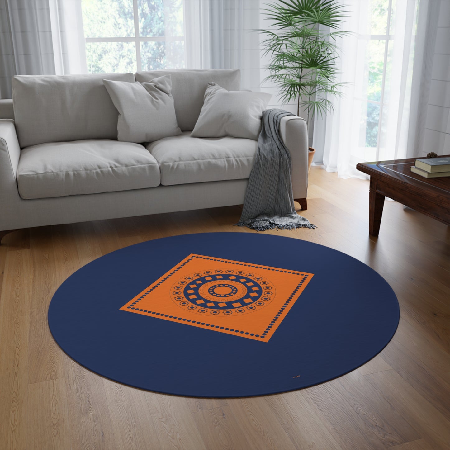 Dusk Tones round area rug - D ART Studio