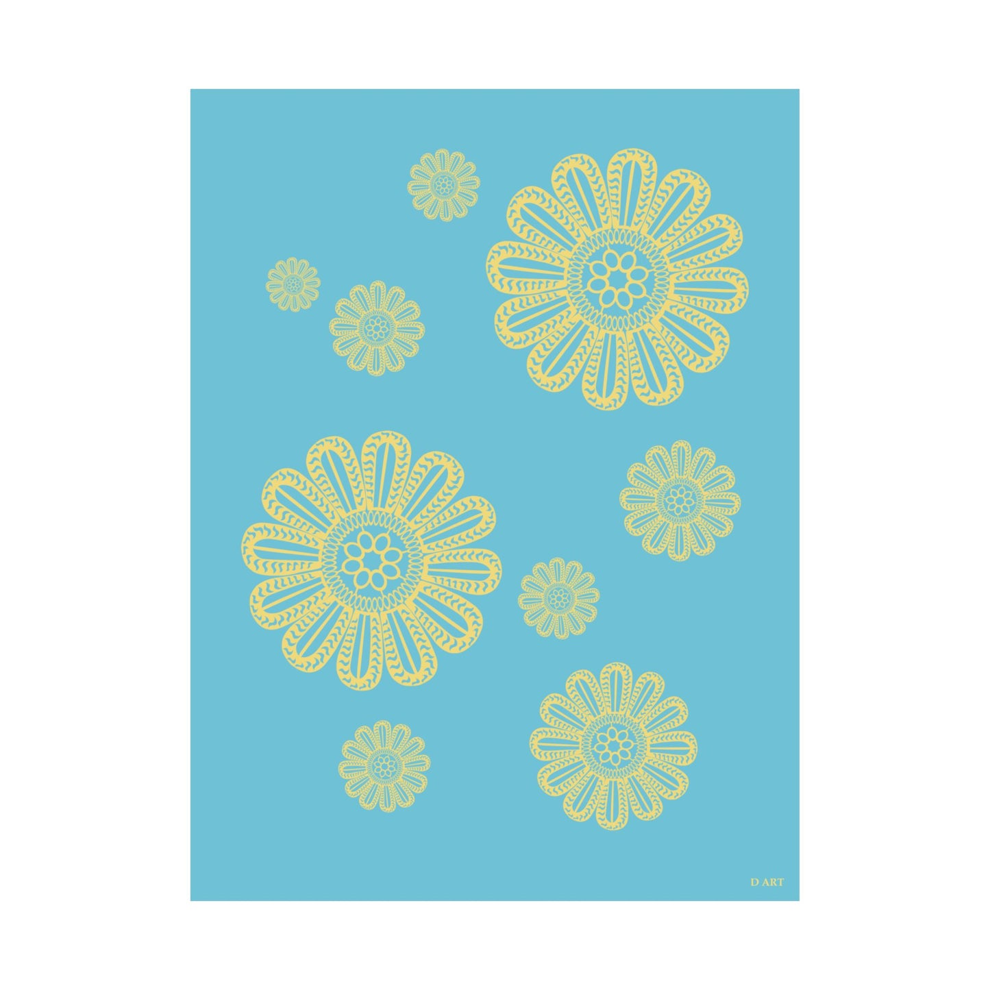 Turquoise Delight matte poster - D ART Studio