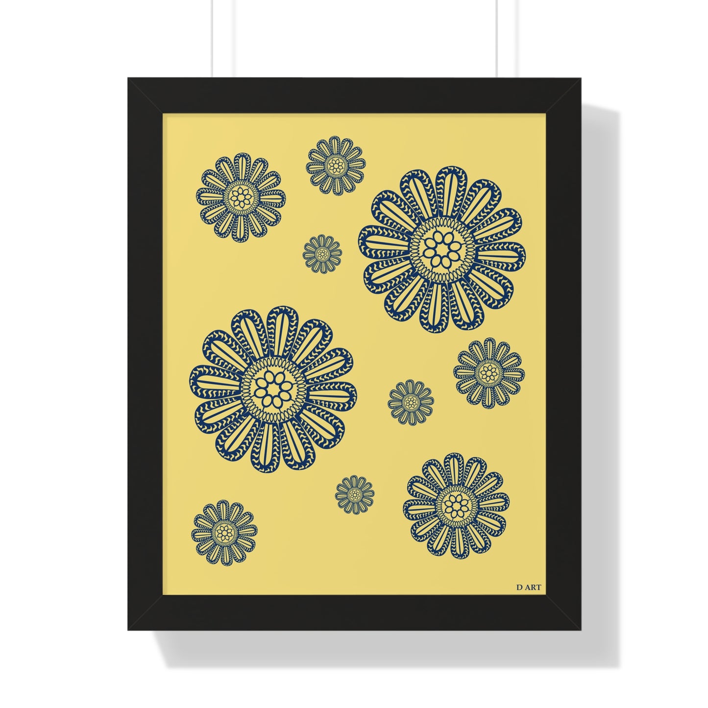 Sunlit Navy framed art - D ART Studio