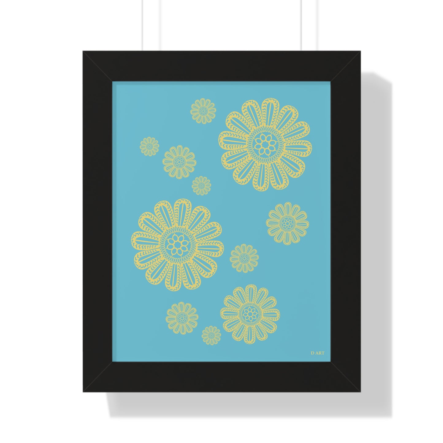 Turquoise Delight framed art