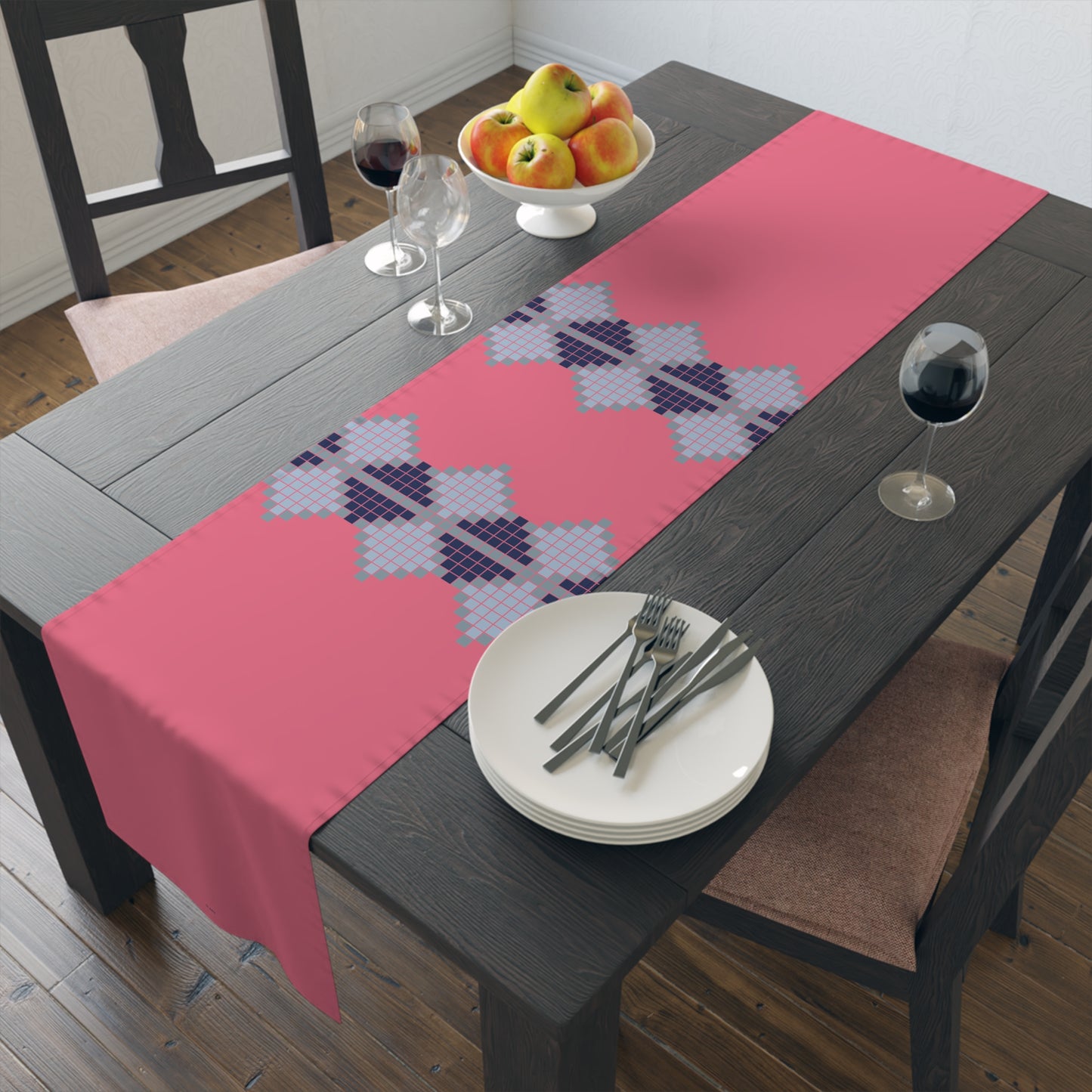 Pink Lagoon table runner