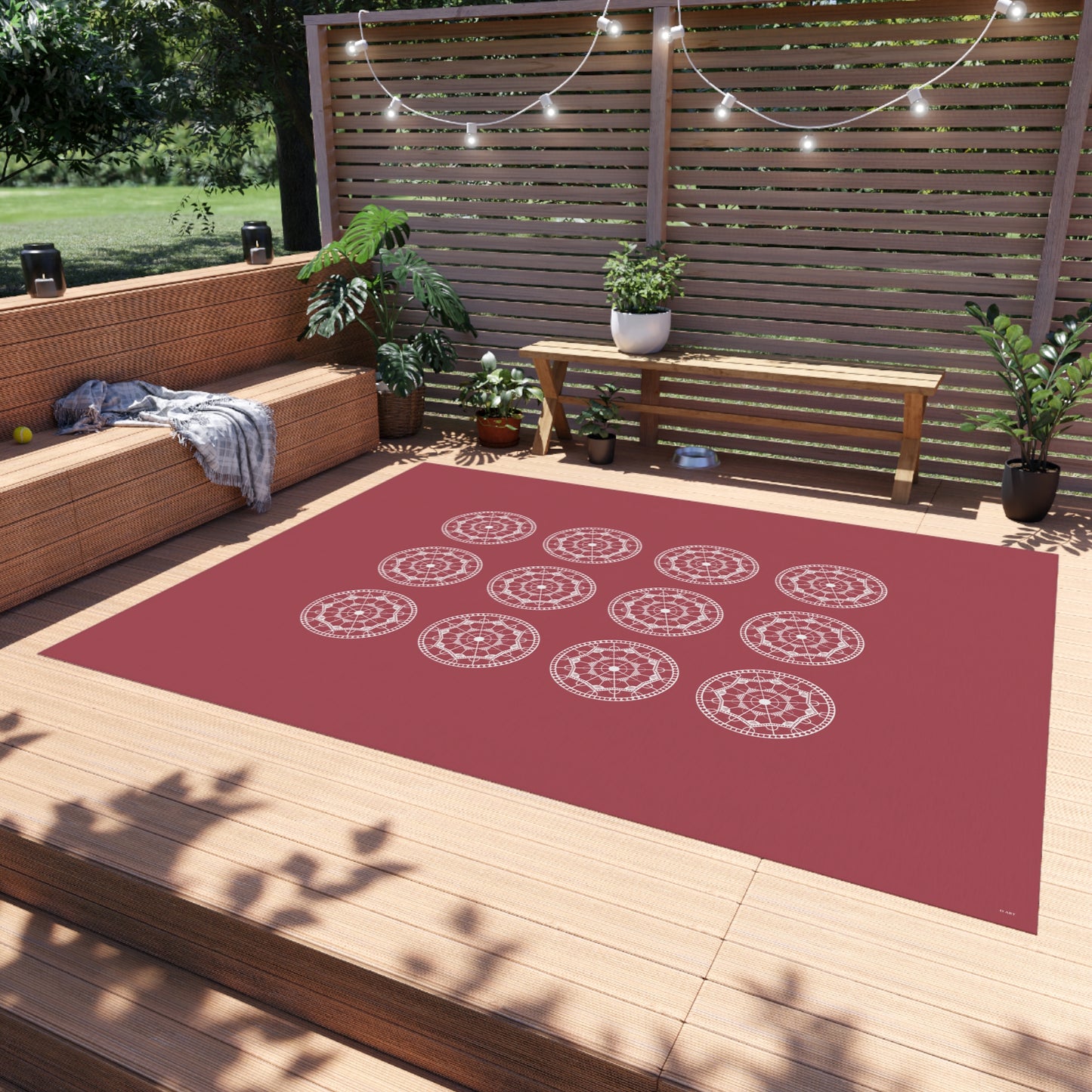 Clay and Cloud outdoor rug