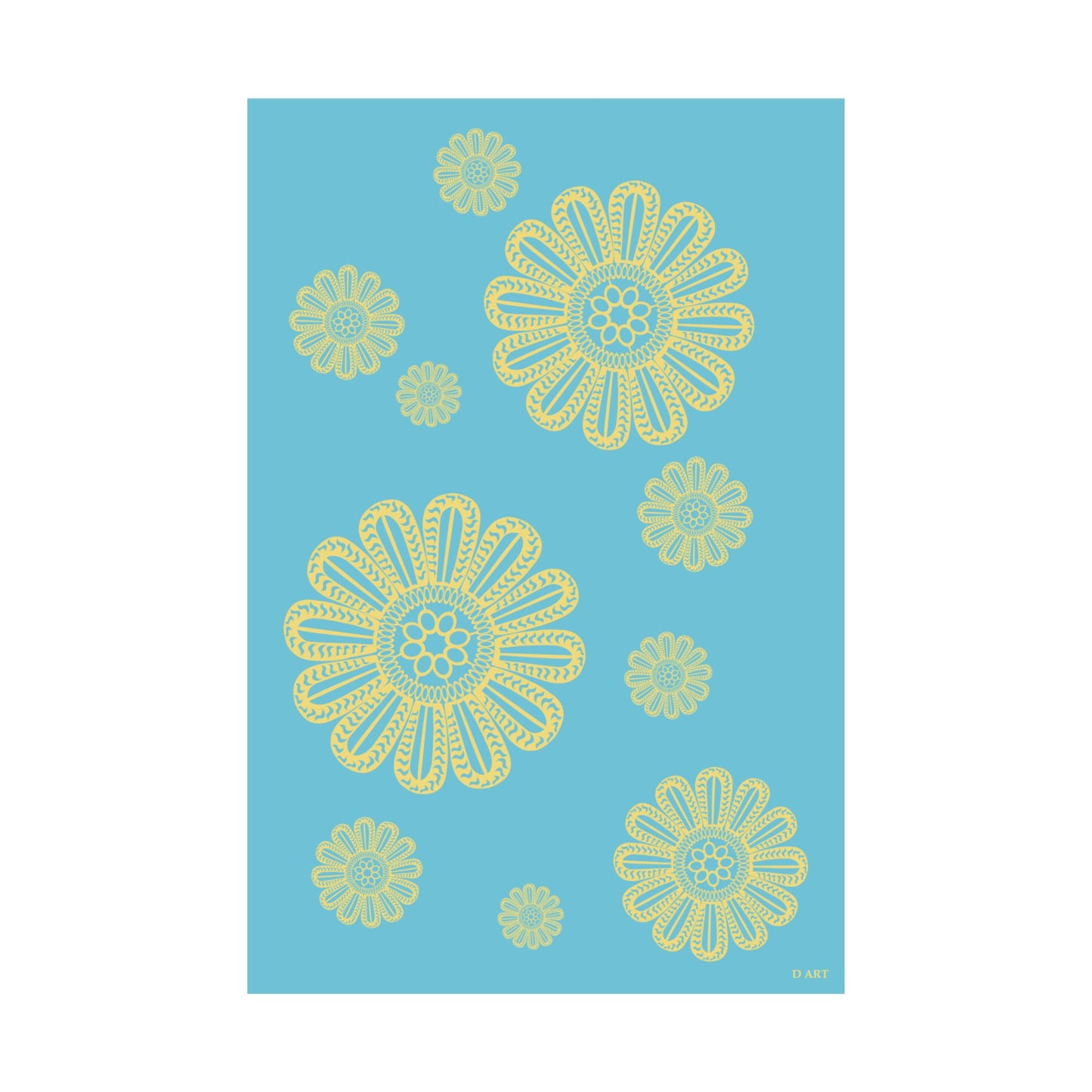 Turquoise Delight matte poster - D ART Studio